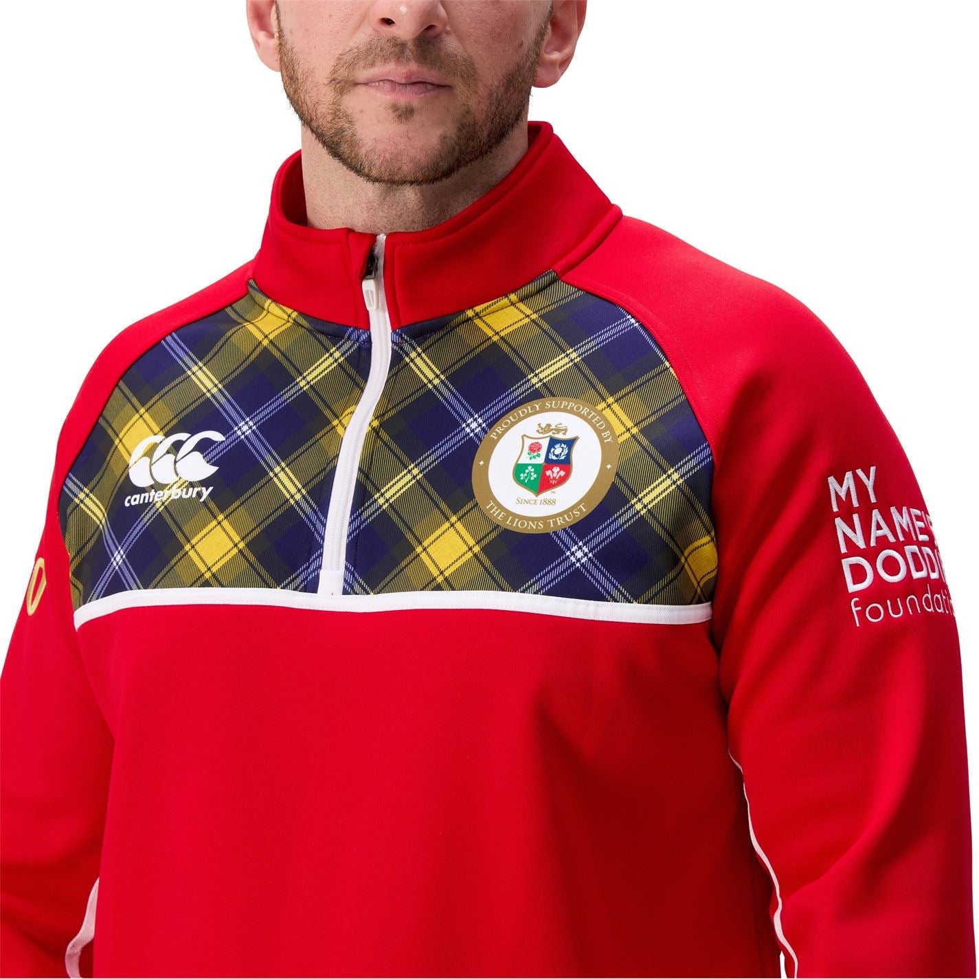 Canterbury Mens British  And  Irish Lions Quarter Zip Jacket 2025