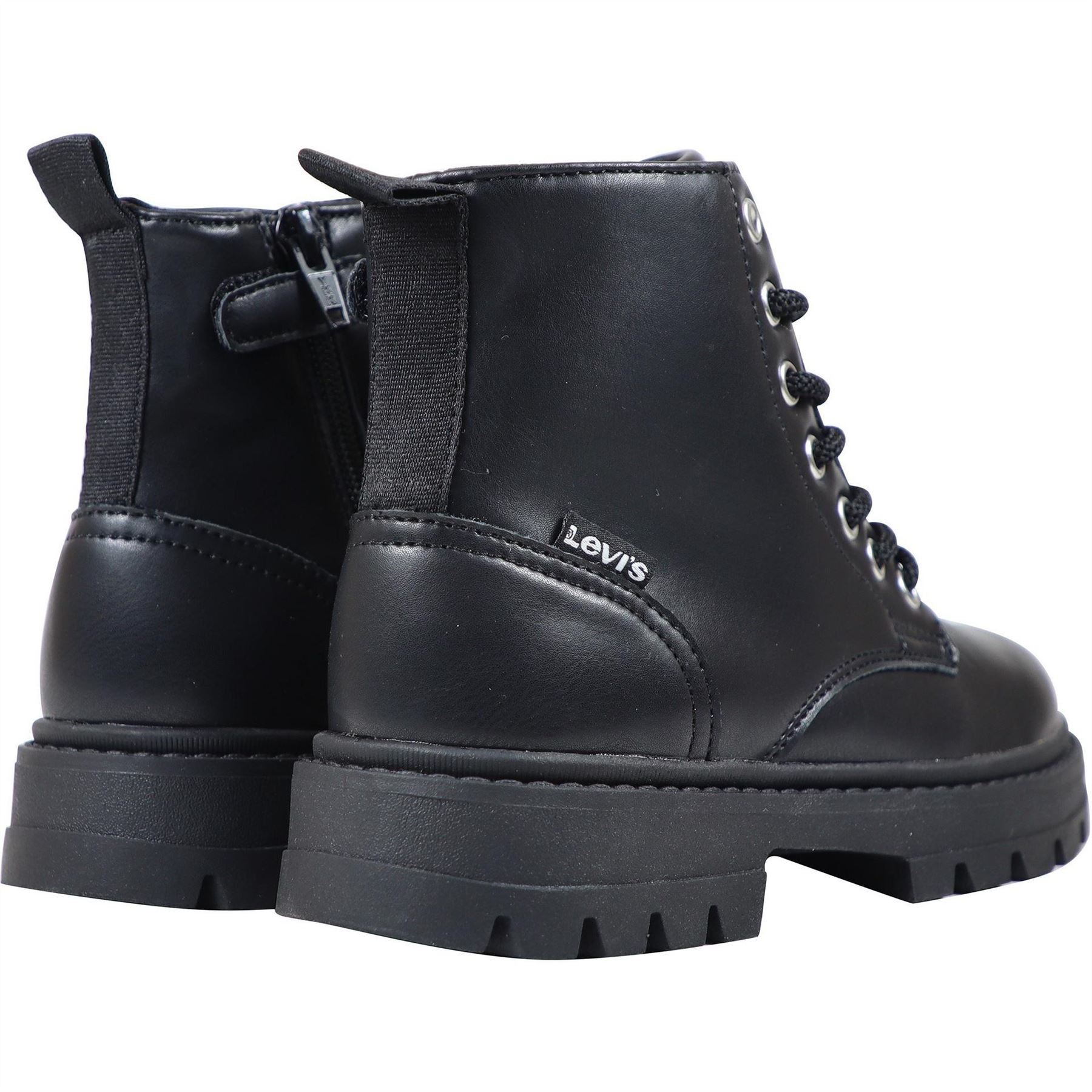 Levis Pasadena Refresh Combat Boots with Lug Sole