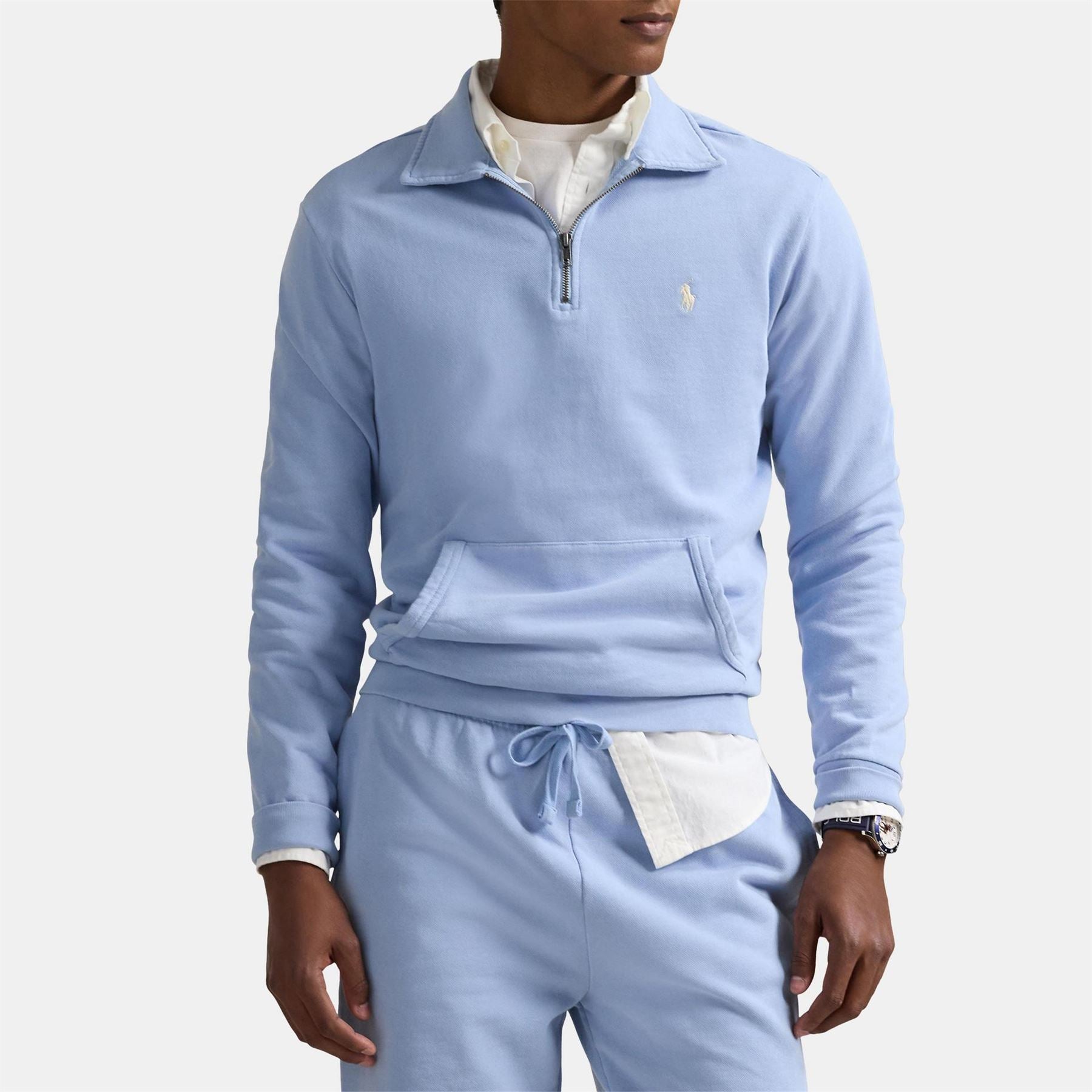 Polo Ralph Lauren Terry Cotton Quarter Zip Sweater
