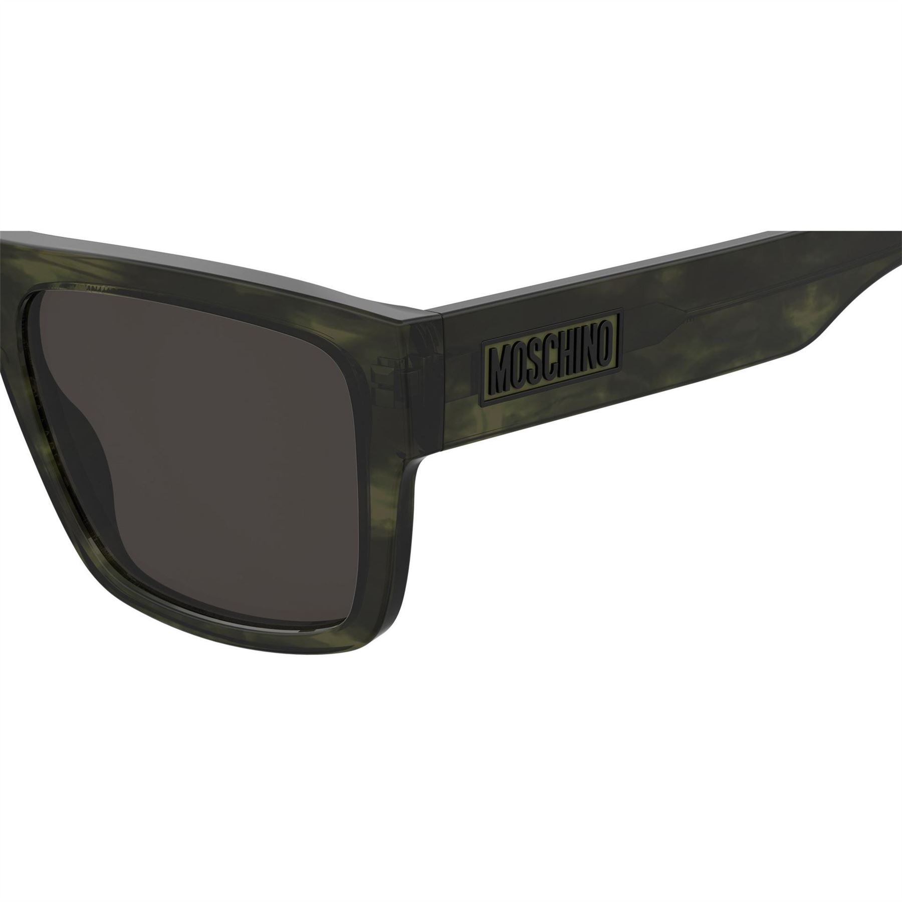 Moschino Rect Top Round Sunglasses