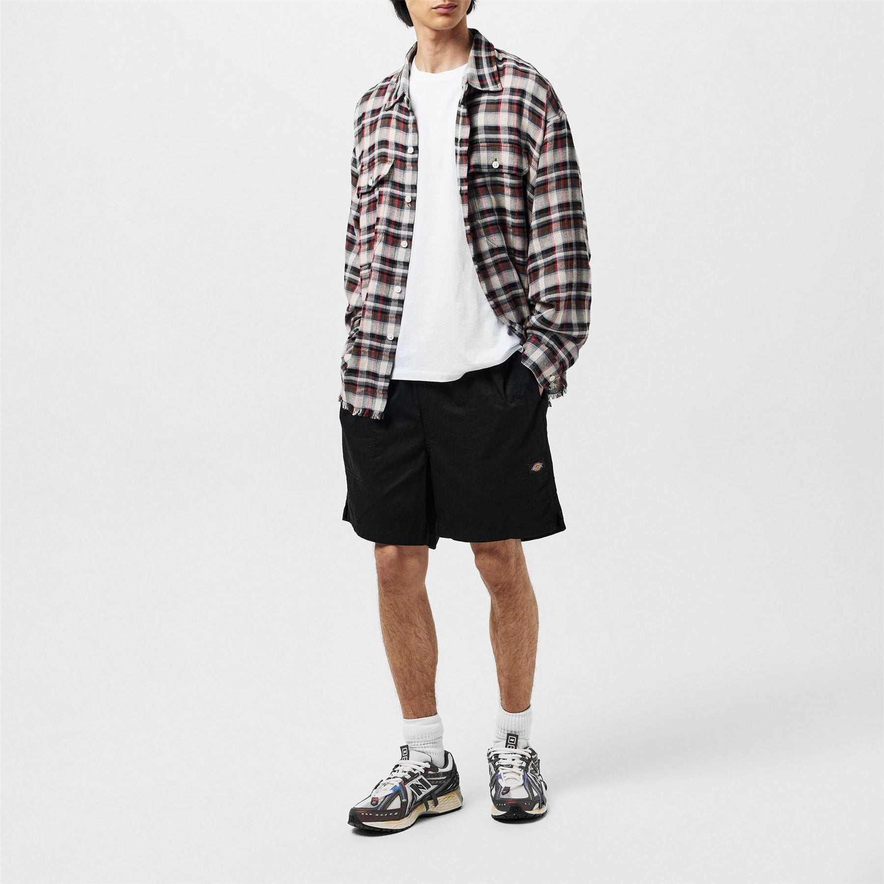 Dickies Pelican Solid Bermuda Shorts with Elasticated Waistband