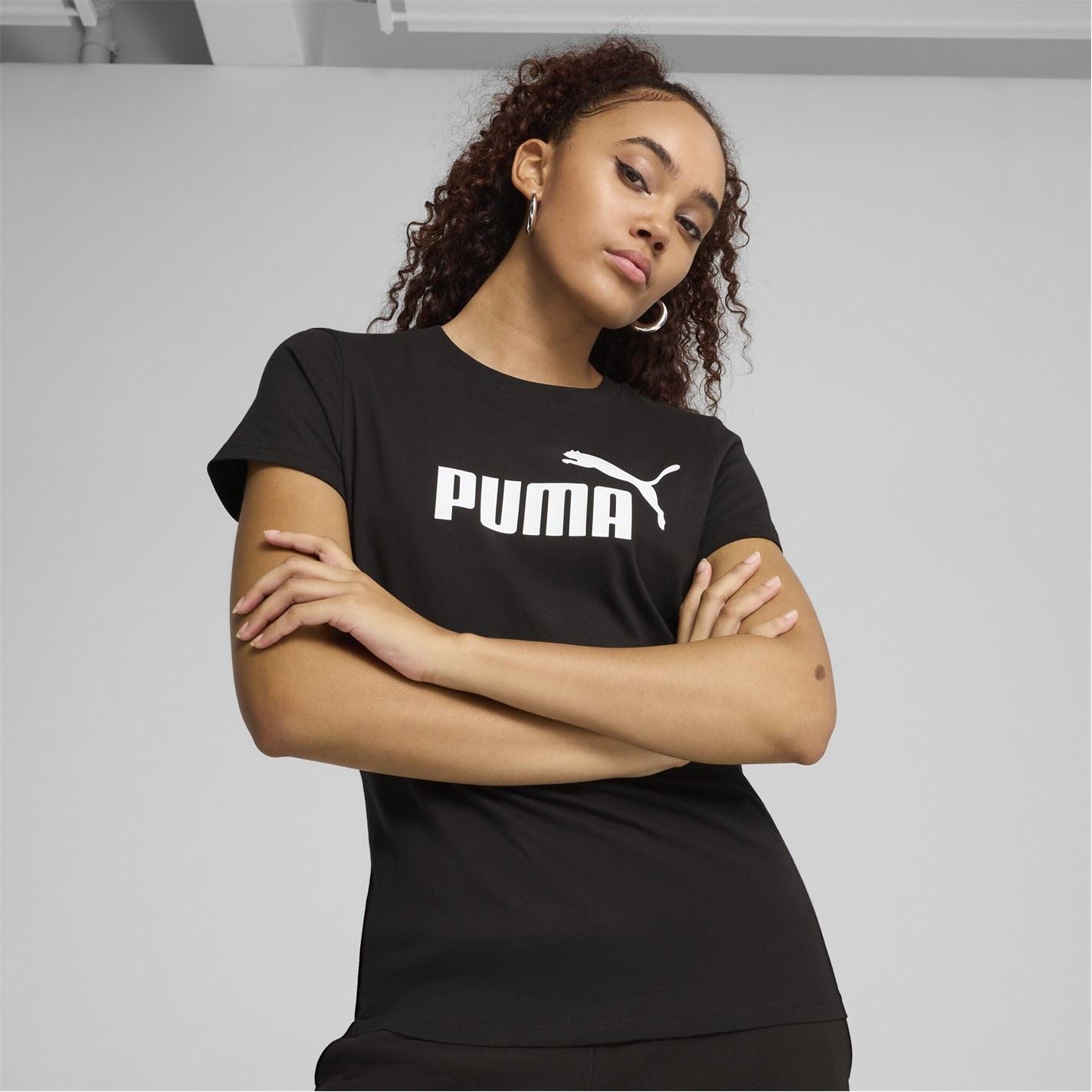 Puma Text Graphic Crew Neck Regular Fit T-Shirt