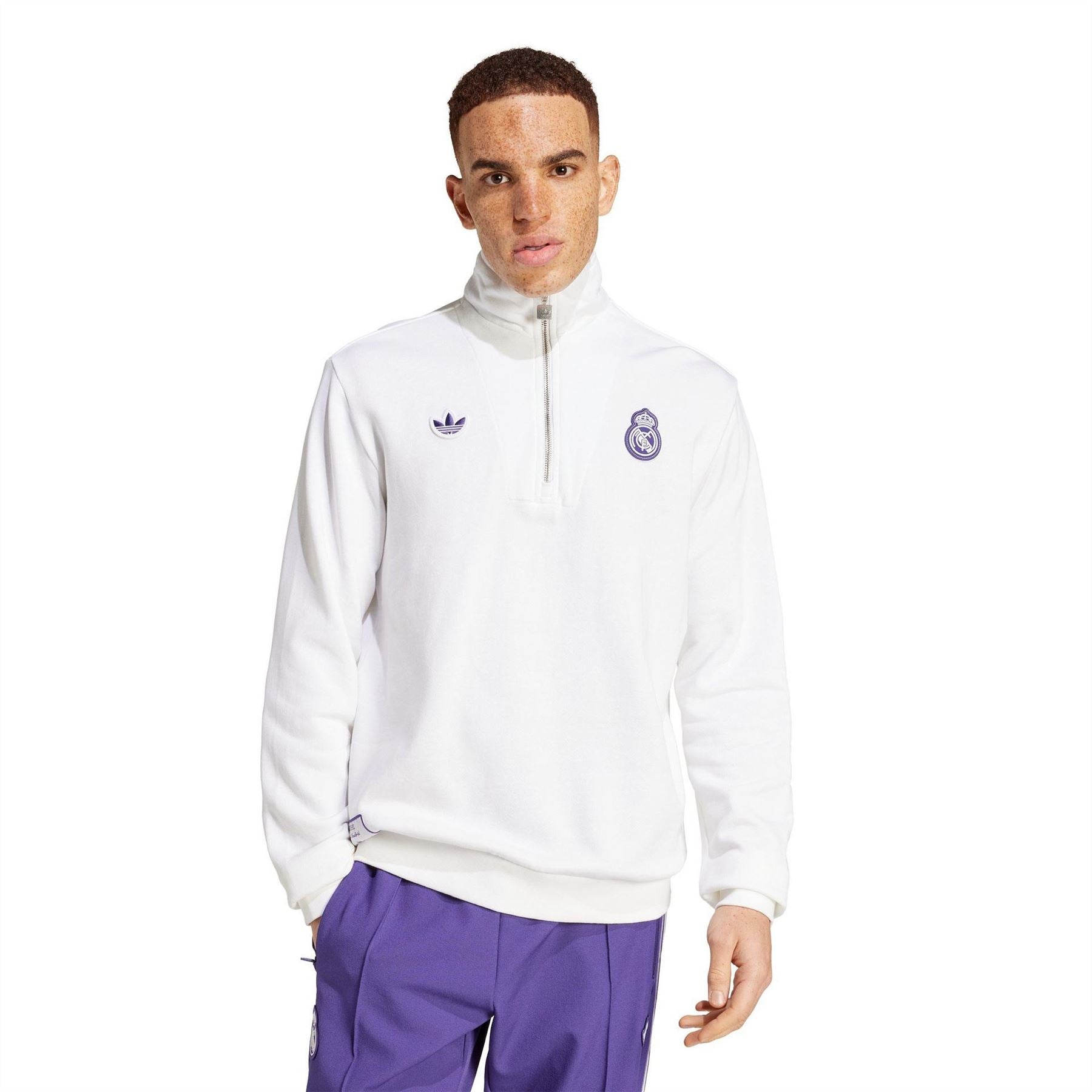 adidas Real Icon Sweater Performance Crew Sweatshirt