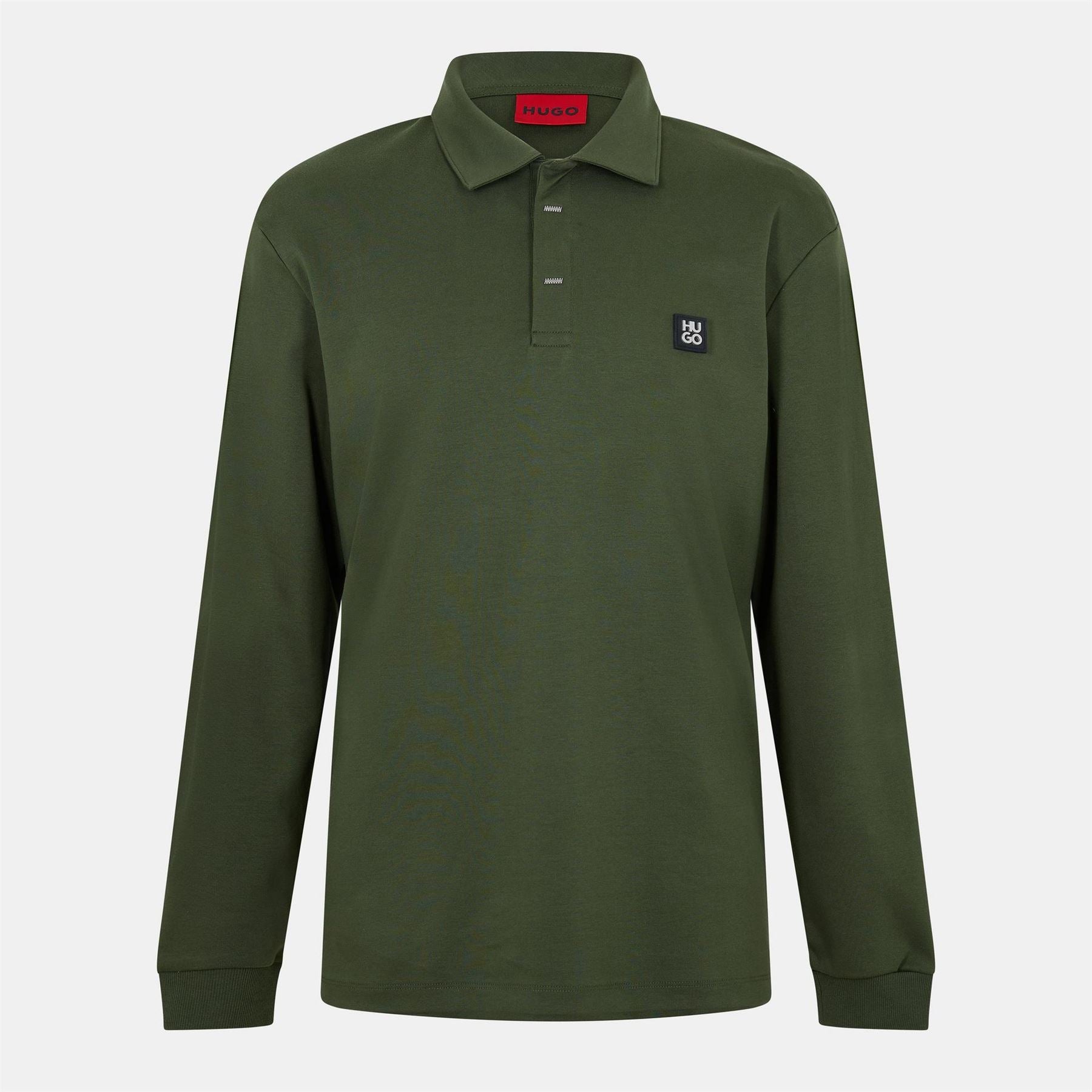 Hugo Collared Neck Long Sleeve Polo Shirt