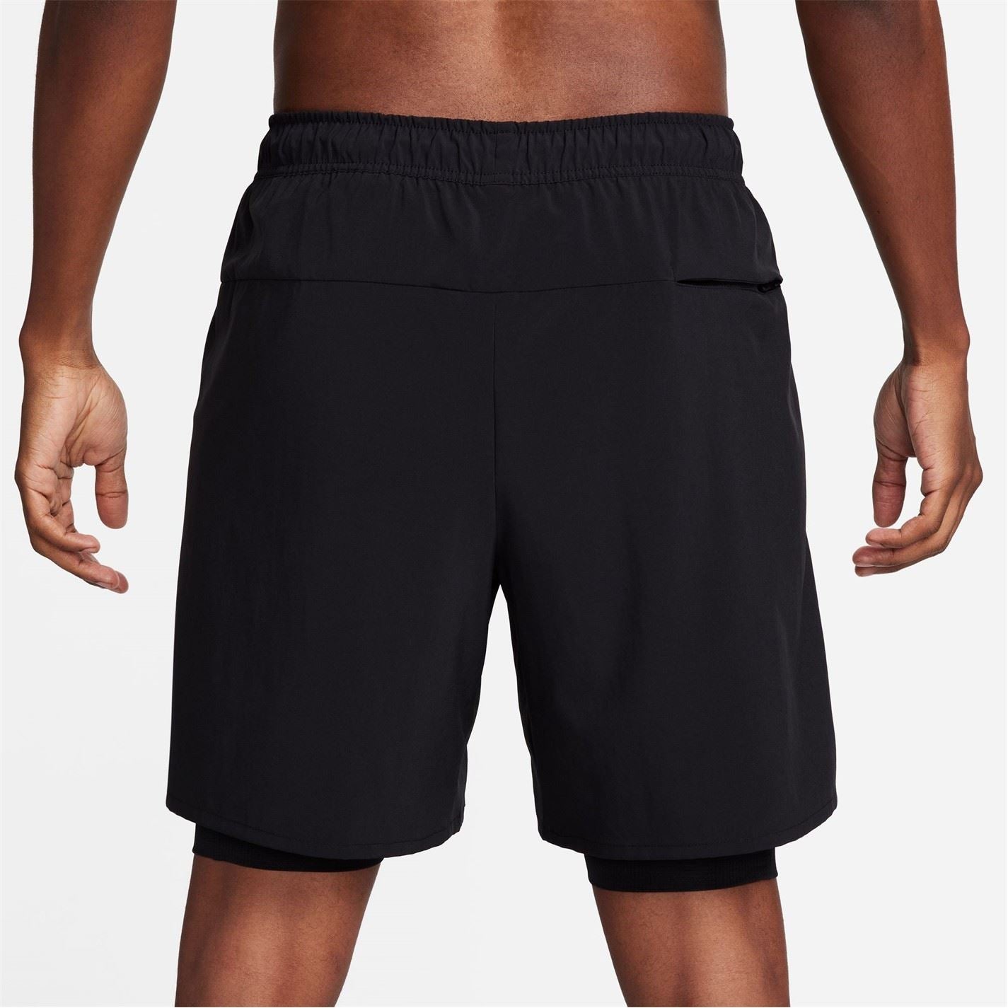 Nike Mens Dri Fit Unlimited 7 2 In 1 Woven Fitness Shorts