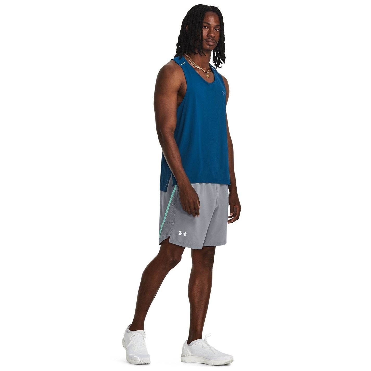 Under Armour Mens Armour Ua Launch 2 In 1 7 Shorts