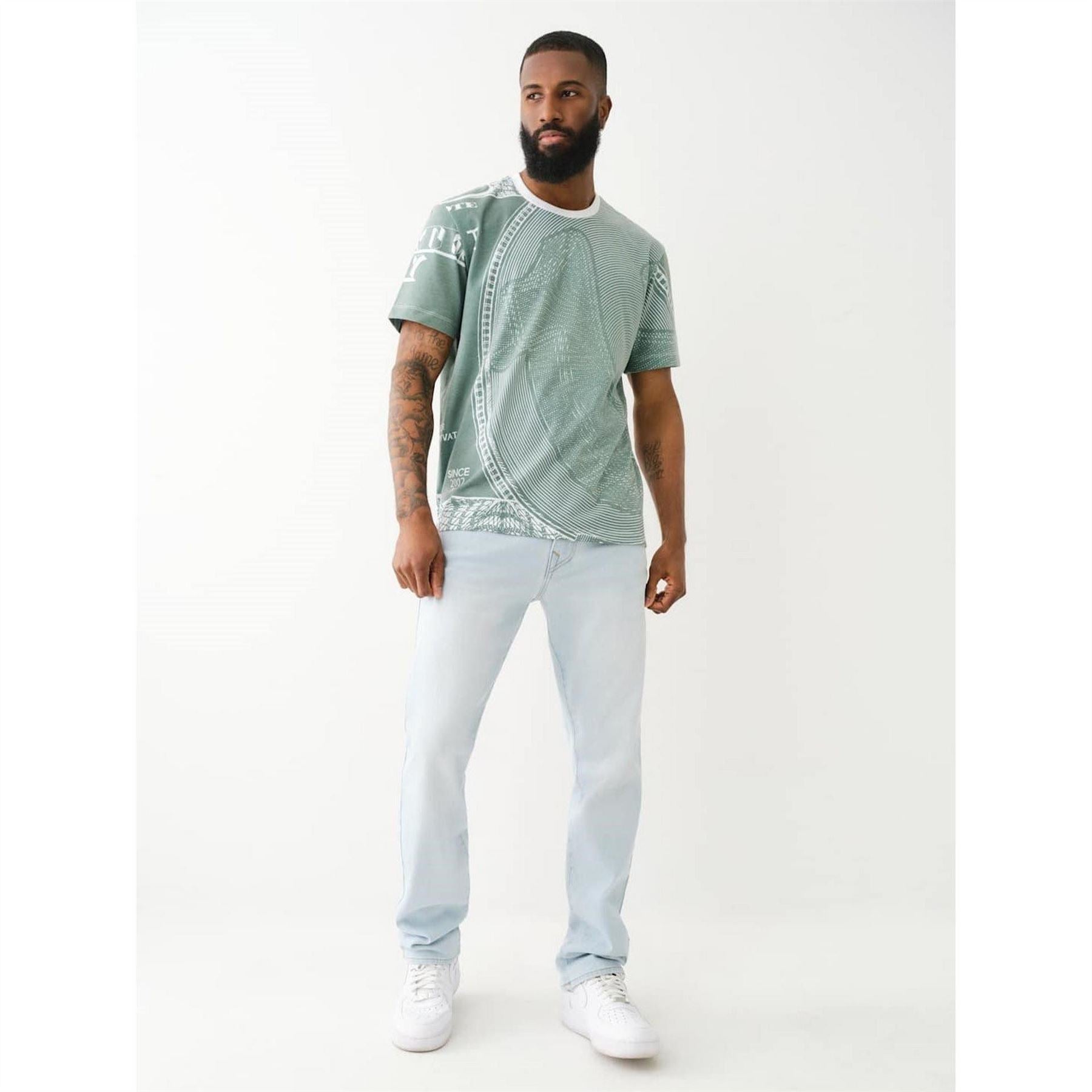 True Religion Single Seam Straight Fit Jeans