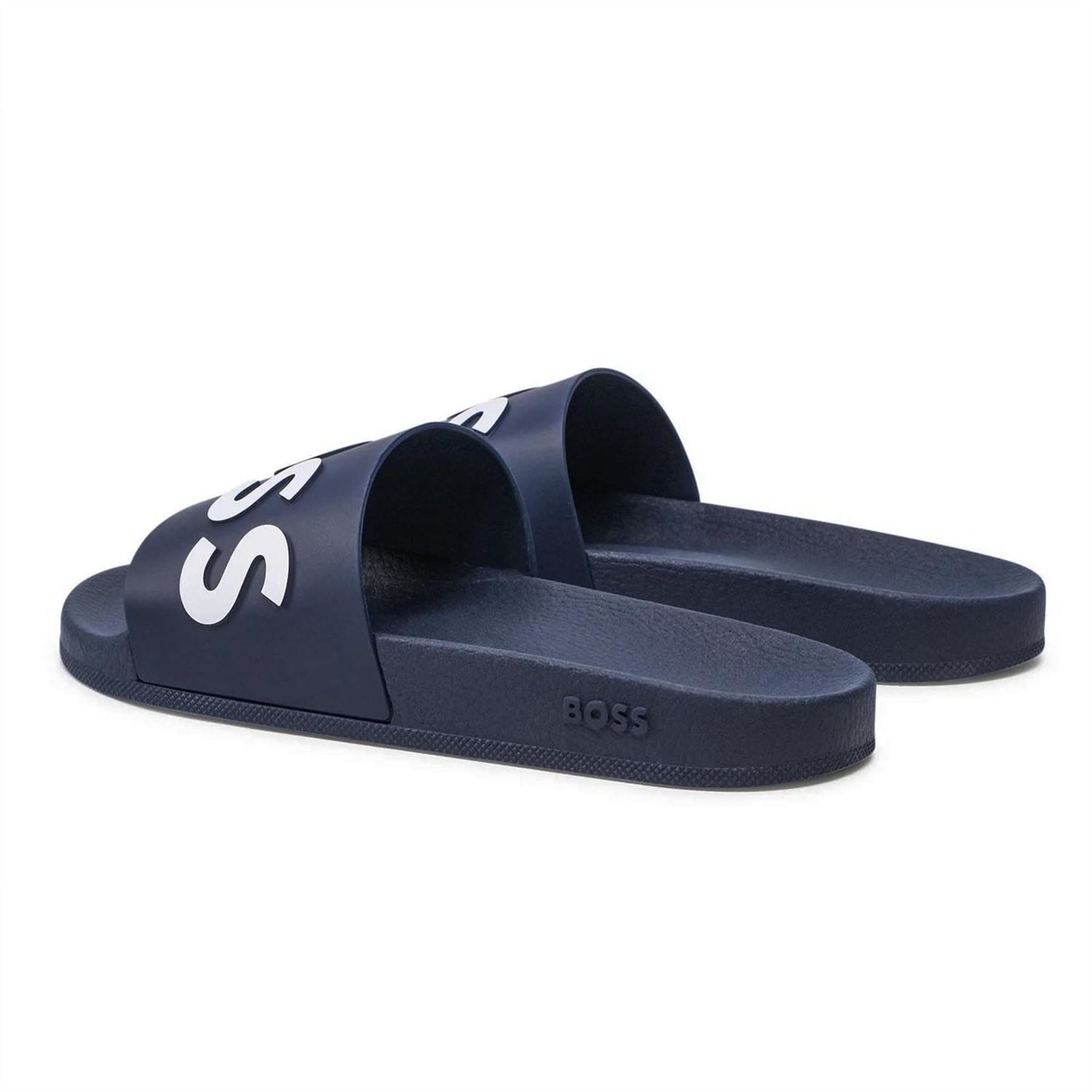Boss Bay Logo Sliders, Branding Strap Sandals