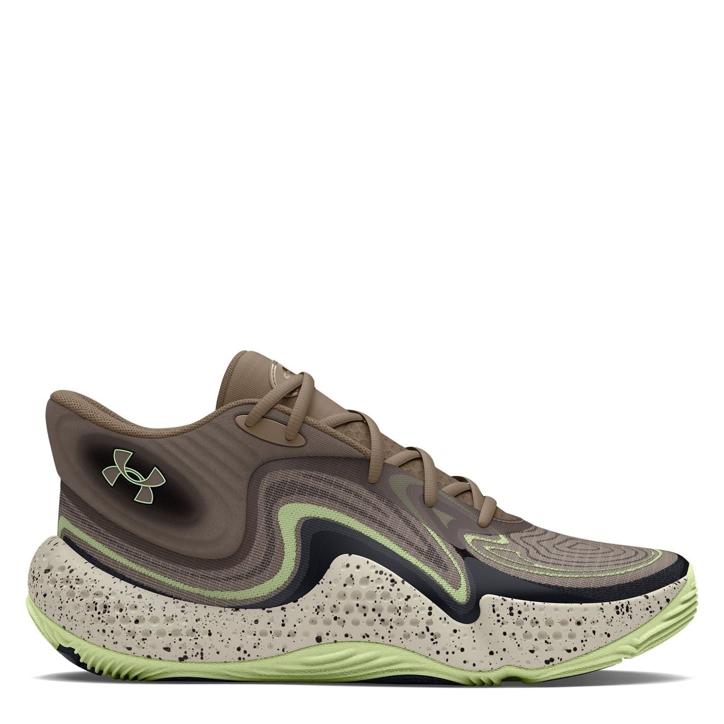 Under Armour Armour Ua Spawn 6 Mid Camo Basketball Trainers Unisex Adults