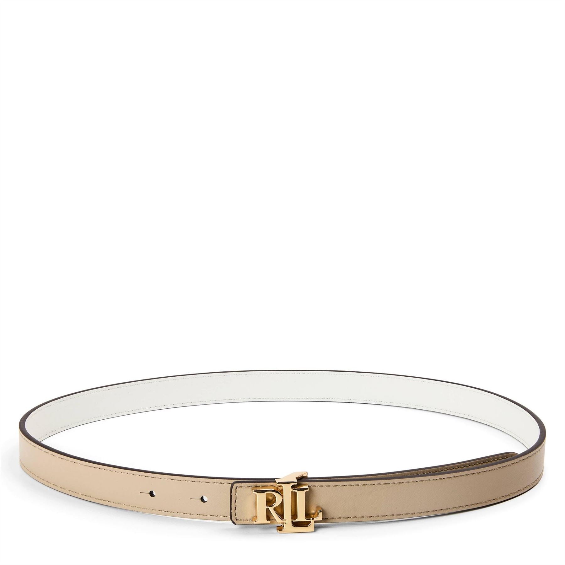 Lauren by Ralph Lauren Reversible Leather Skinny Belt