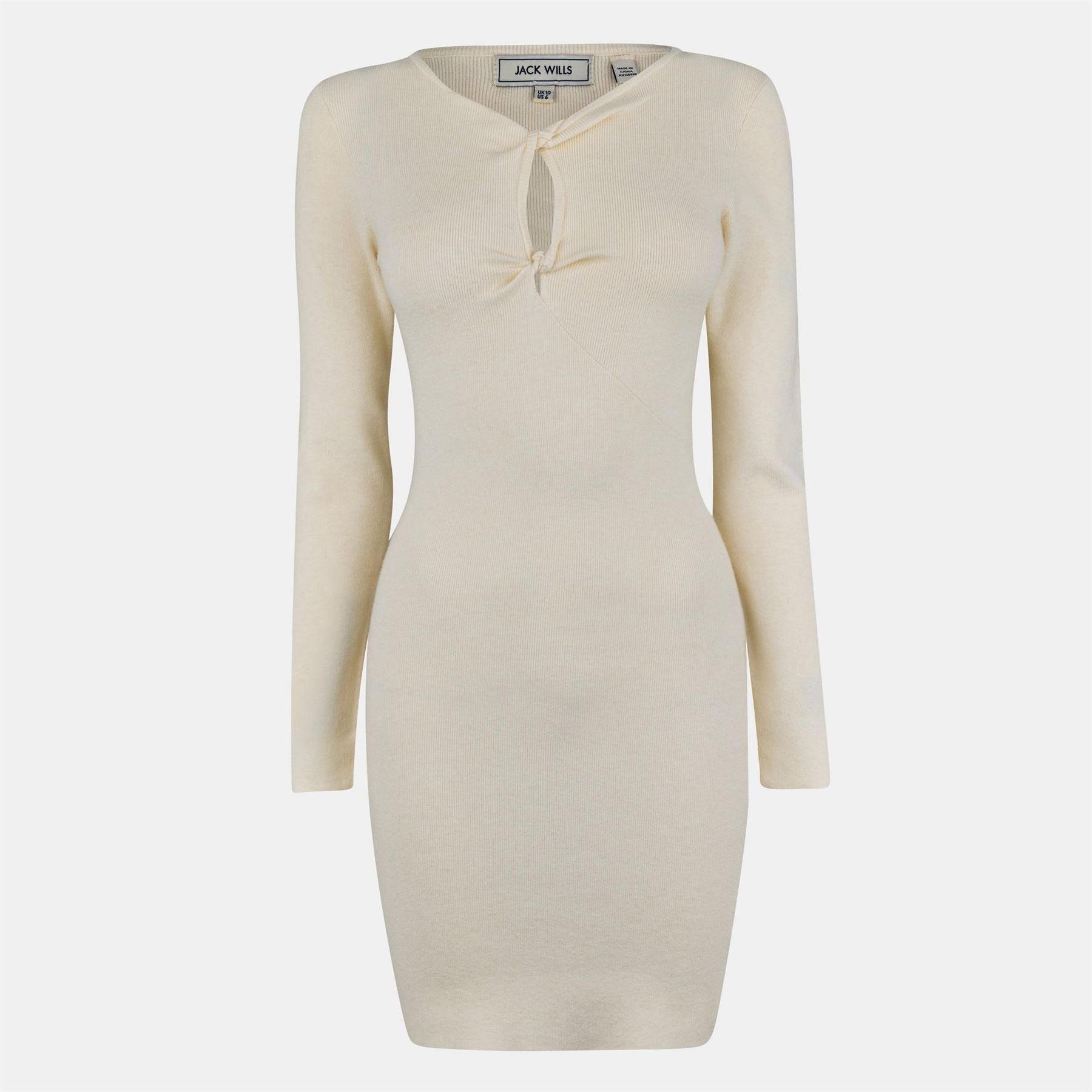 Jack Wills Jw Twist Mini Knitted Jumper Dress