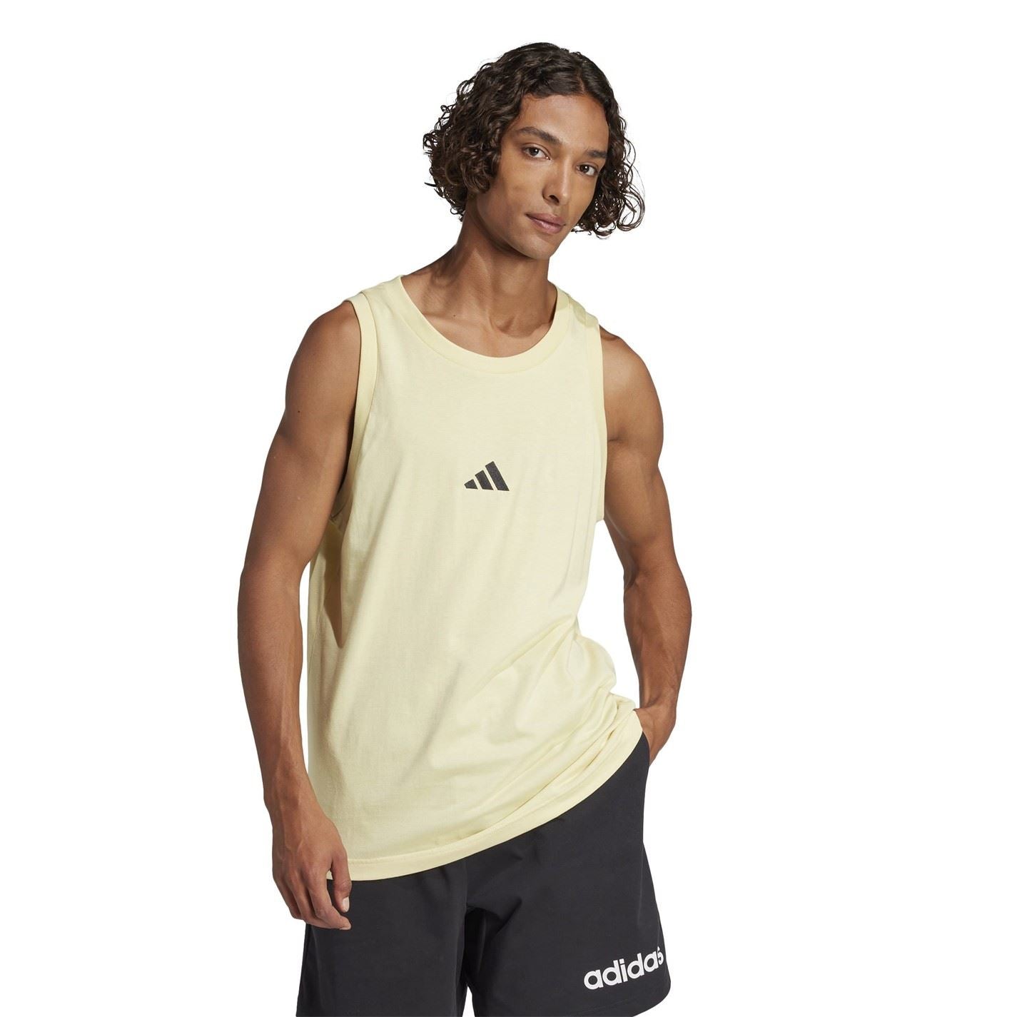 adidas Mens Essentials Small Logo Tank Top