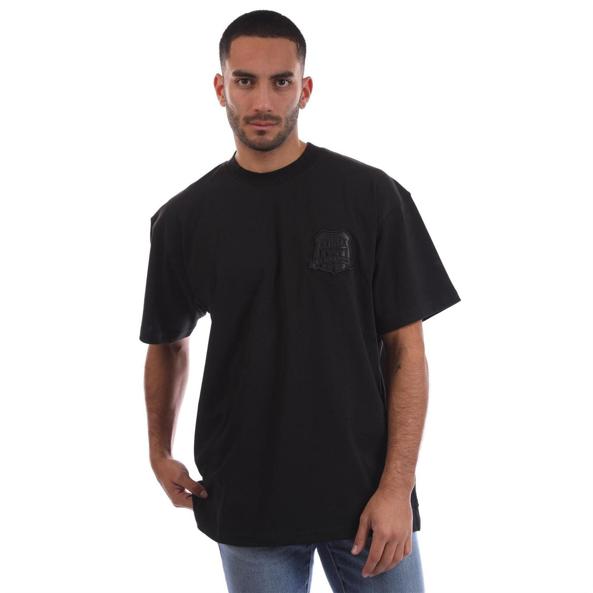 Avirex Beam Embossed Logo Crew Neck Short Sleeve T-Shirt