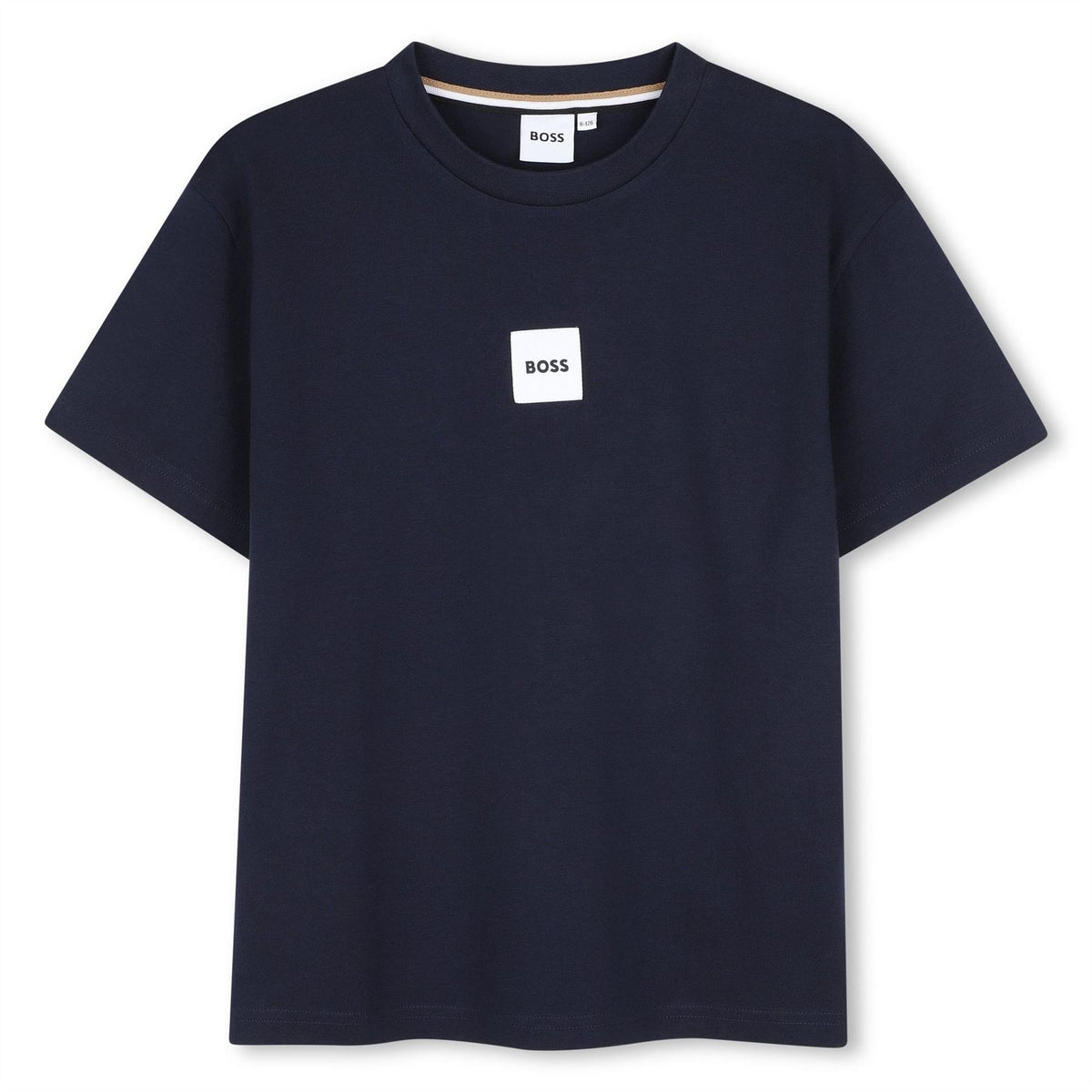 Boss Small Logo Cotton Short Sleeve Crew Neck T-Shirt