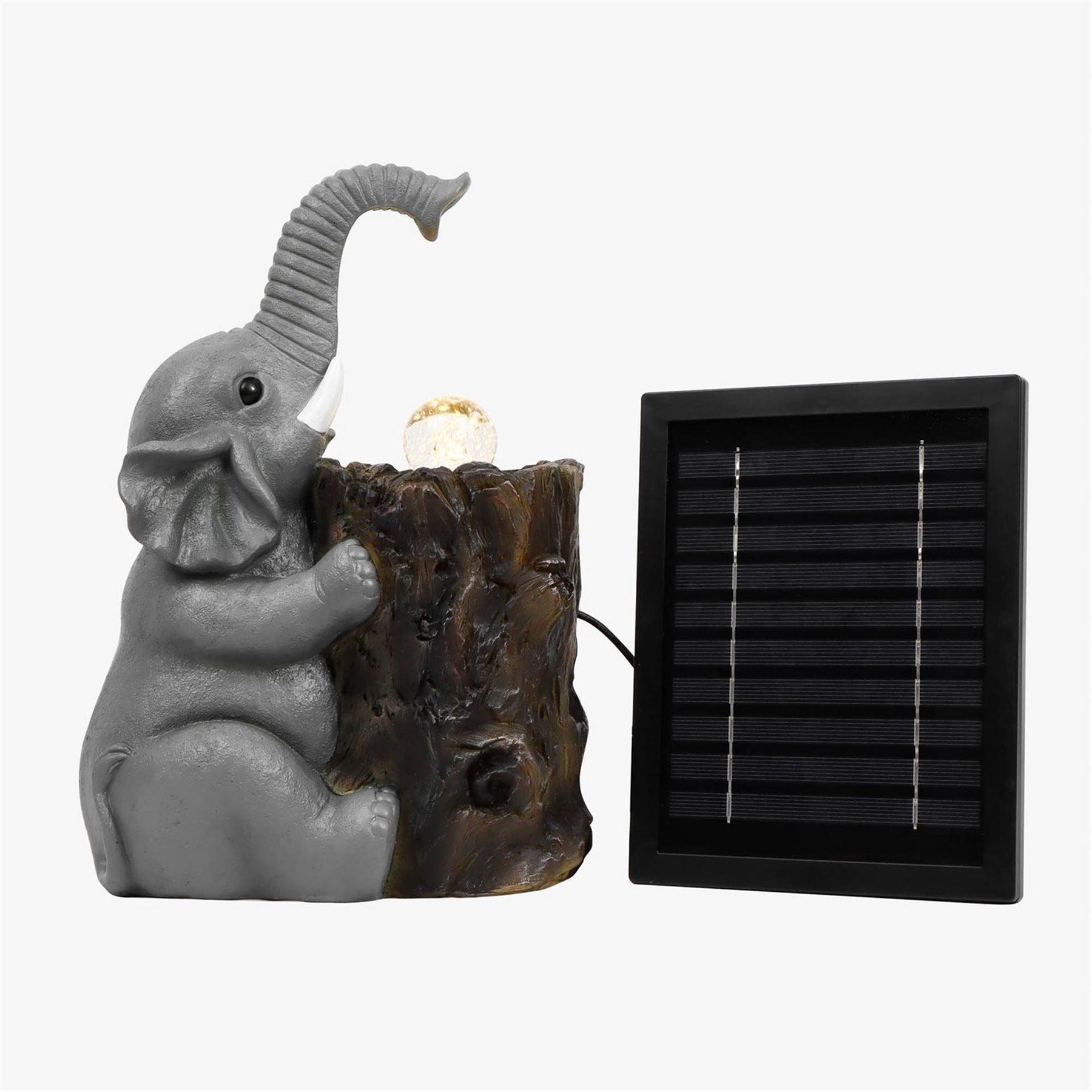 Streetwize Water Feature With Battery Backup   Elephant With Ball