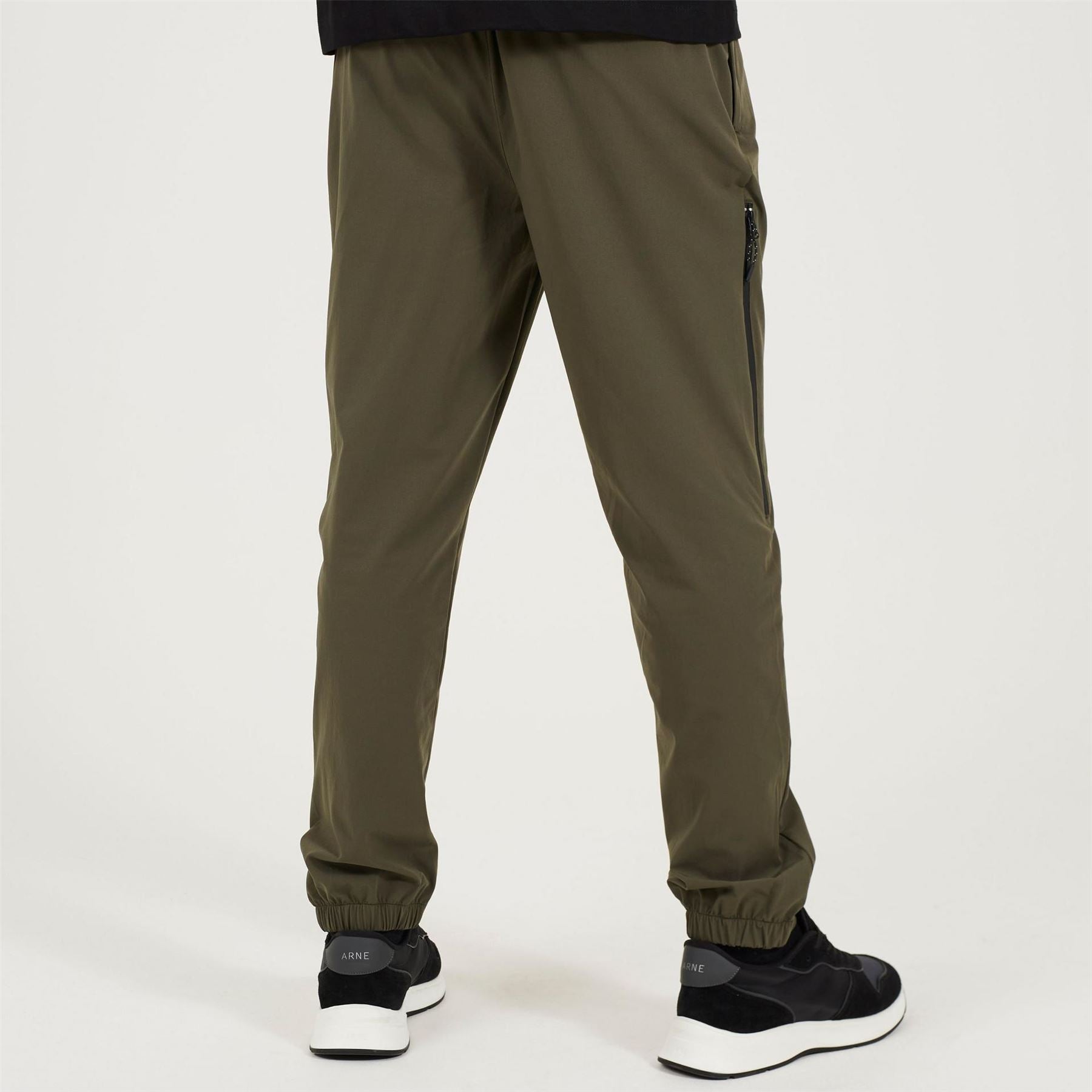 Brave Soul Mens Tech Style Khaki Trouser