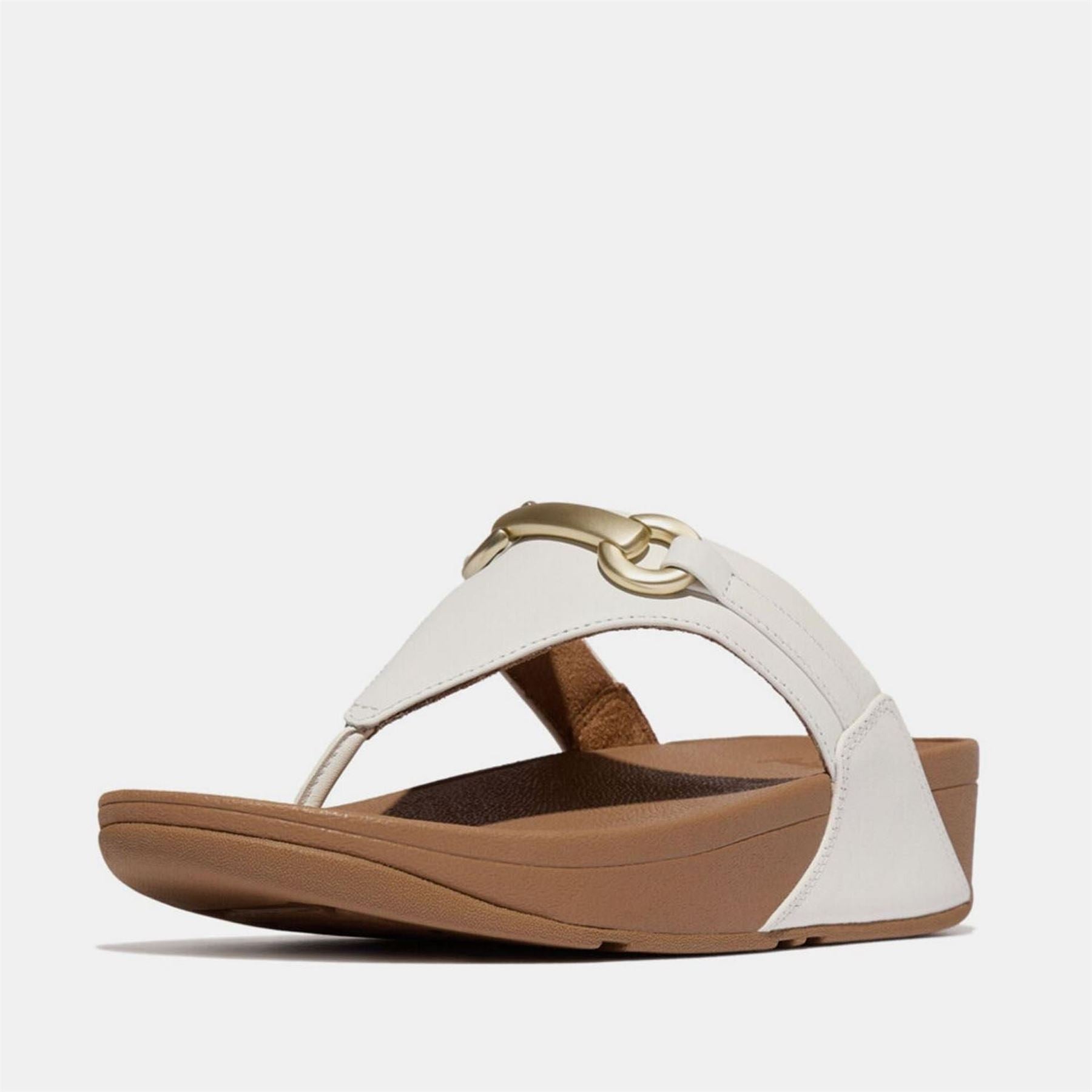 FitFlop Chunky Snaffle Leather Toe Post Sandals