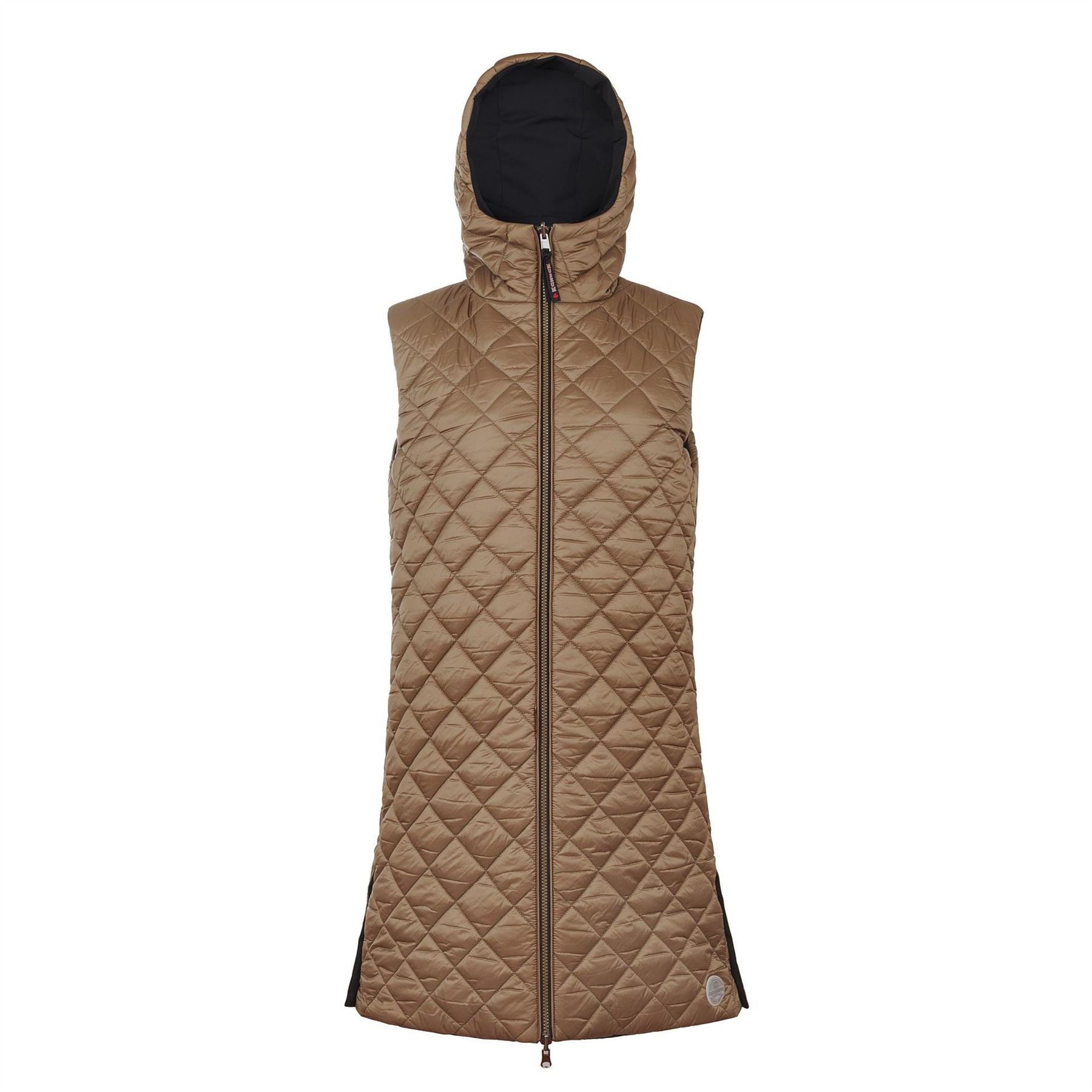 Museum L Hooded Solid Patterned Gilet