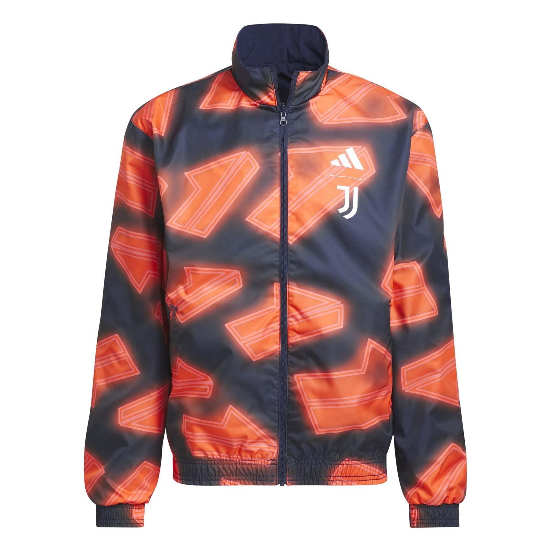adidas Juventus Reversible Anthem Long Sleeve Licensed Rain Anorak
