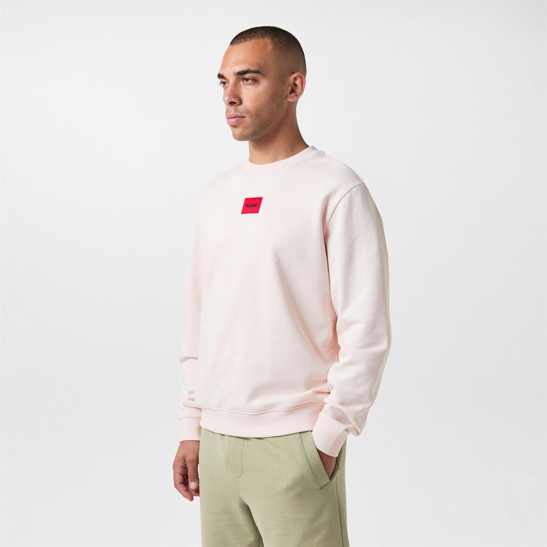 Hugo HUGO Long Sleeve Contemporary Sweatshirt   Crew Neck (Diragol)
