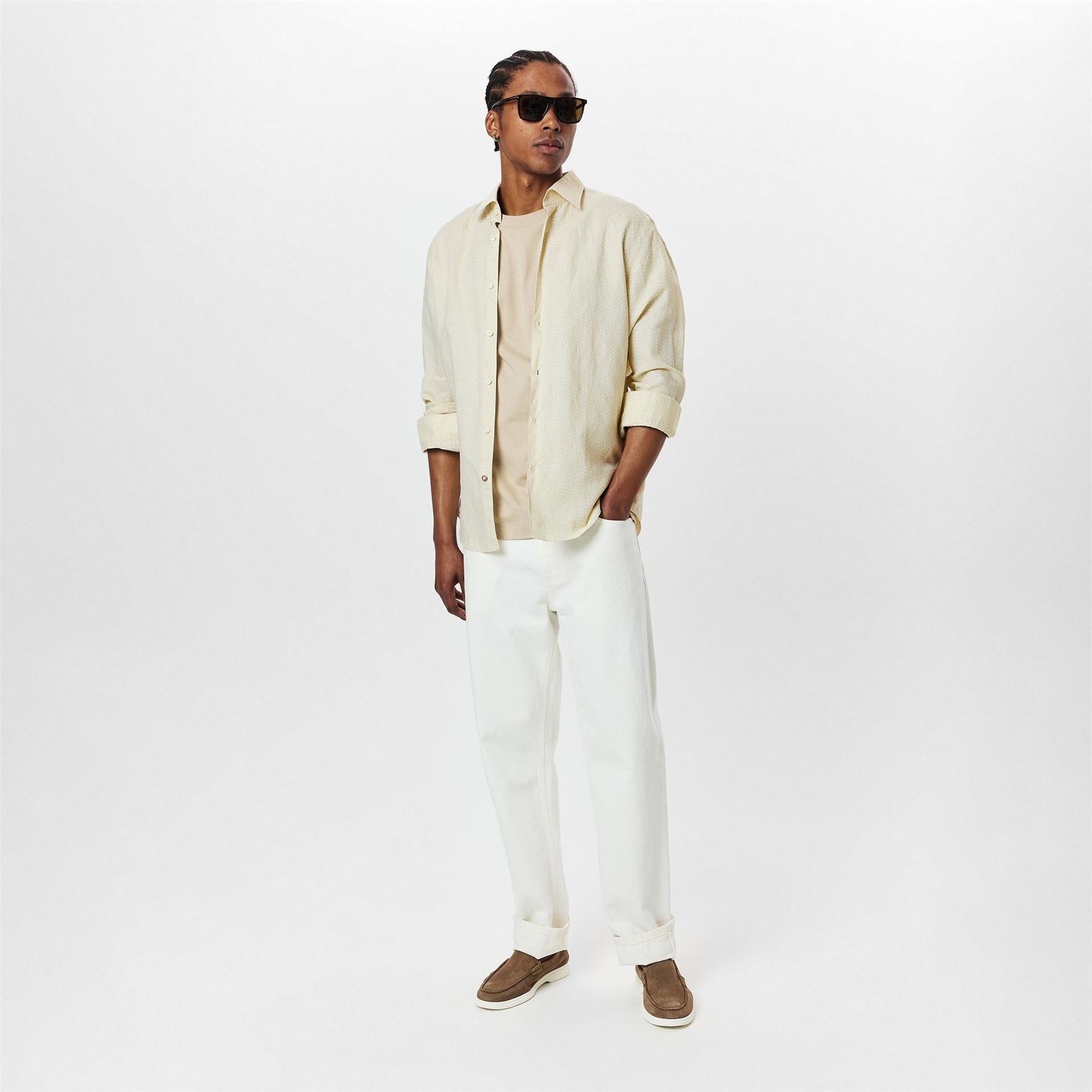 Boss Hbb Chal Kent Patterned Short Sleeve Shirt