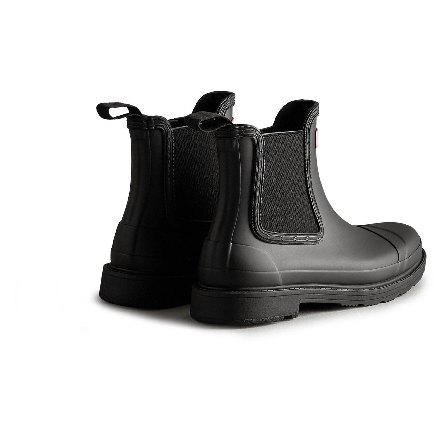 Hunter Comando Chelsea Block Heel Boots