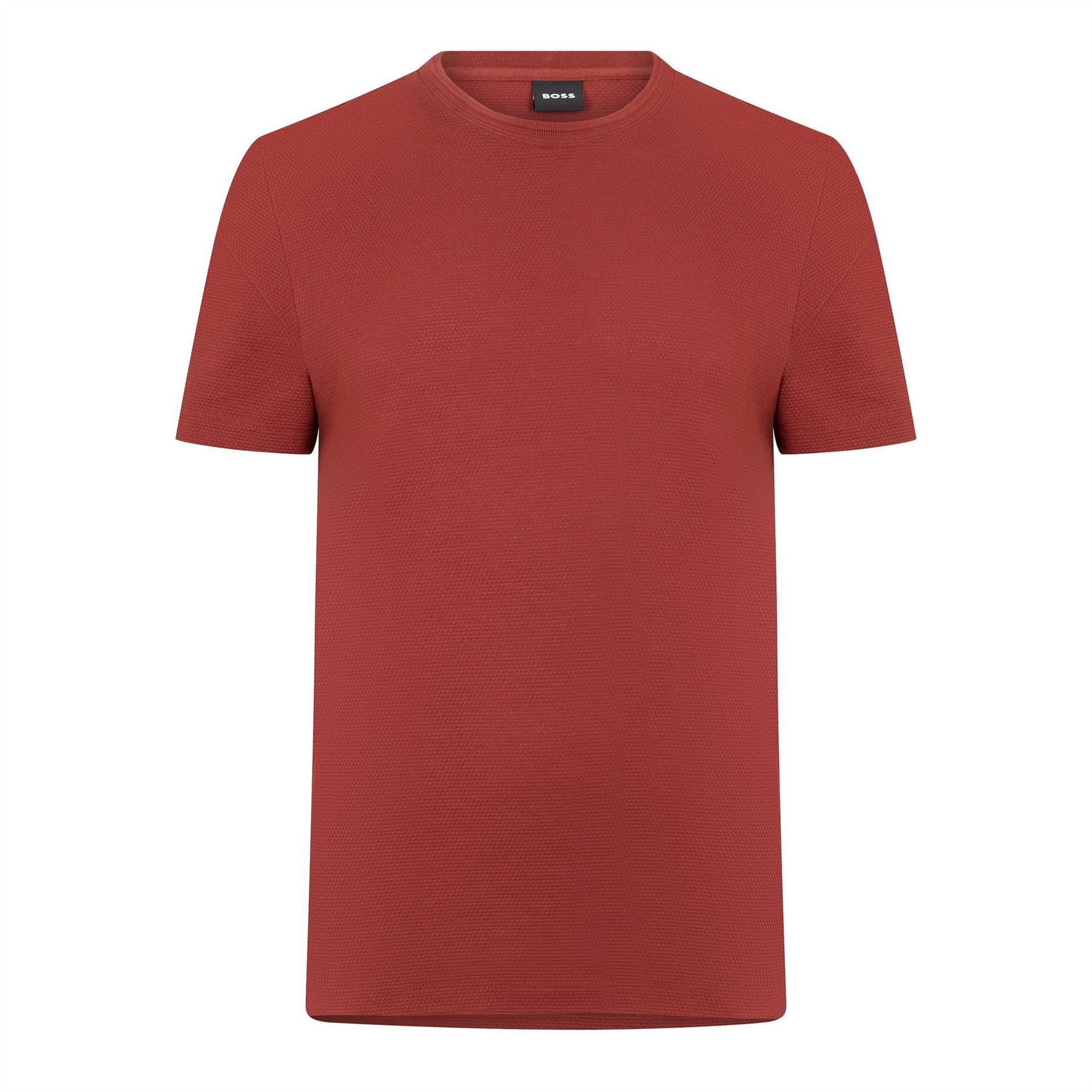 Boss Tiburt Bubble Structure Cotton Short Sleeve T-Shirt