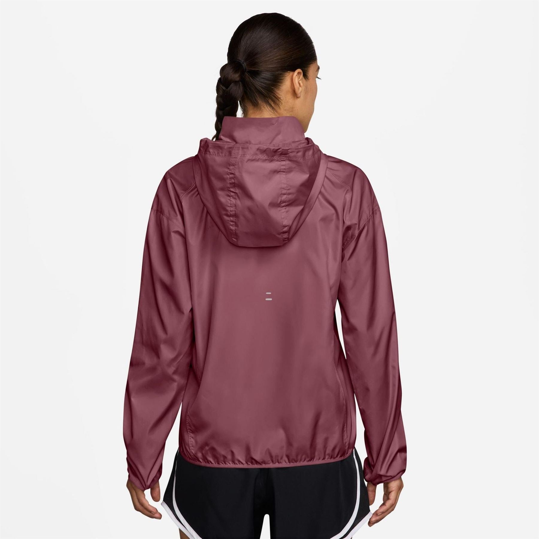 Nike Tempo Hooded Solid Patterned Windbreaker