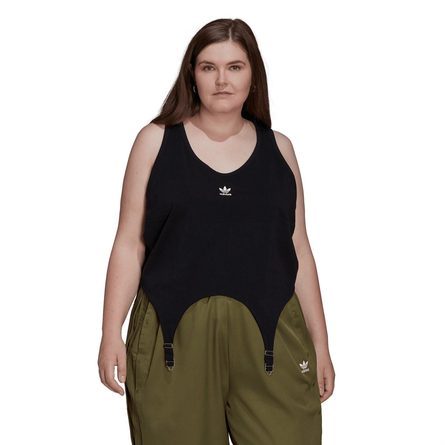 adidas Originals Cropped Scoop Neck Relaxed Fit Tank