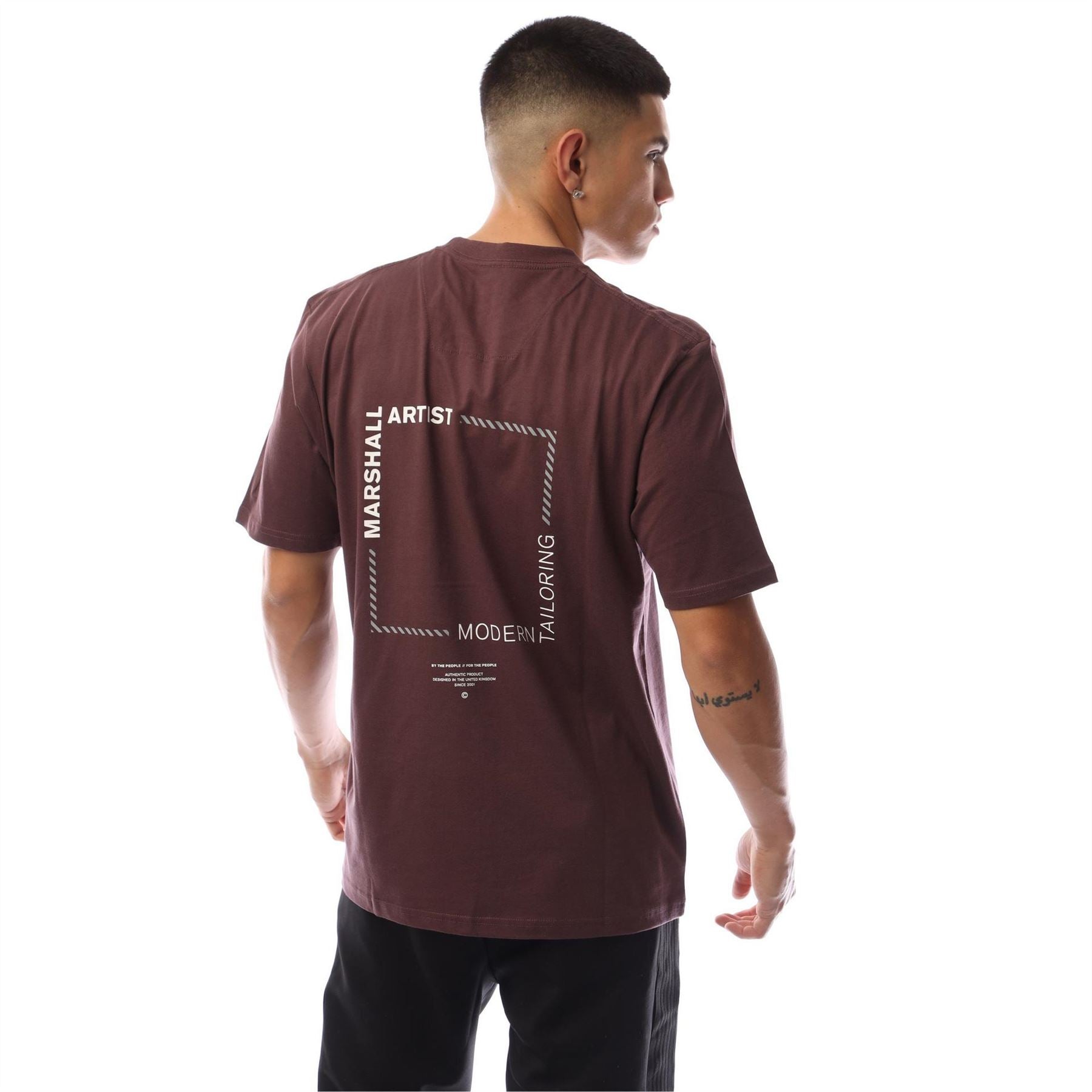 Marshall Artist Chevron Box Crew Neck Short Sleeve Jersey T-Shirt