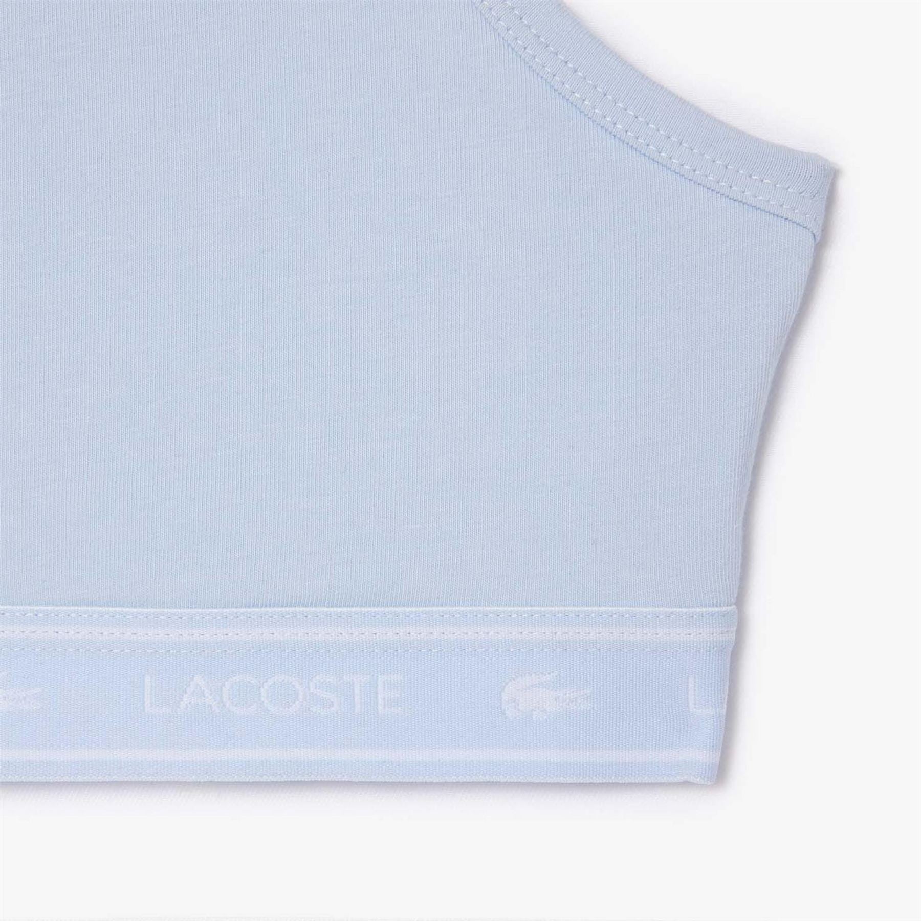Lacoste Cotton Logo Band Bralette