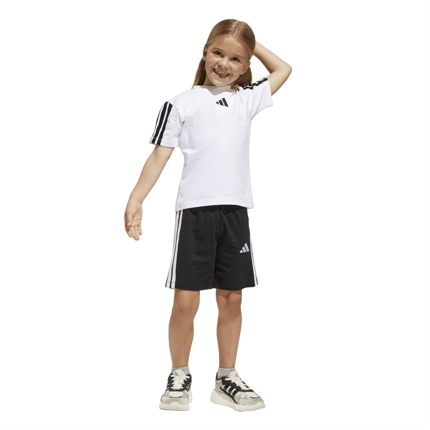 adidas 3s Ess Short Sleeve T-Shirt and Short Set