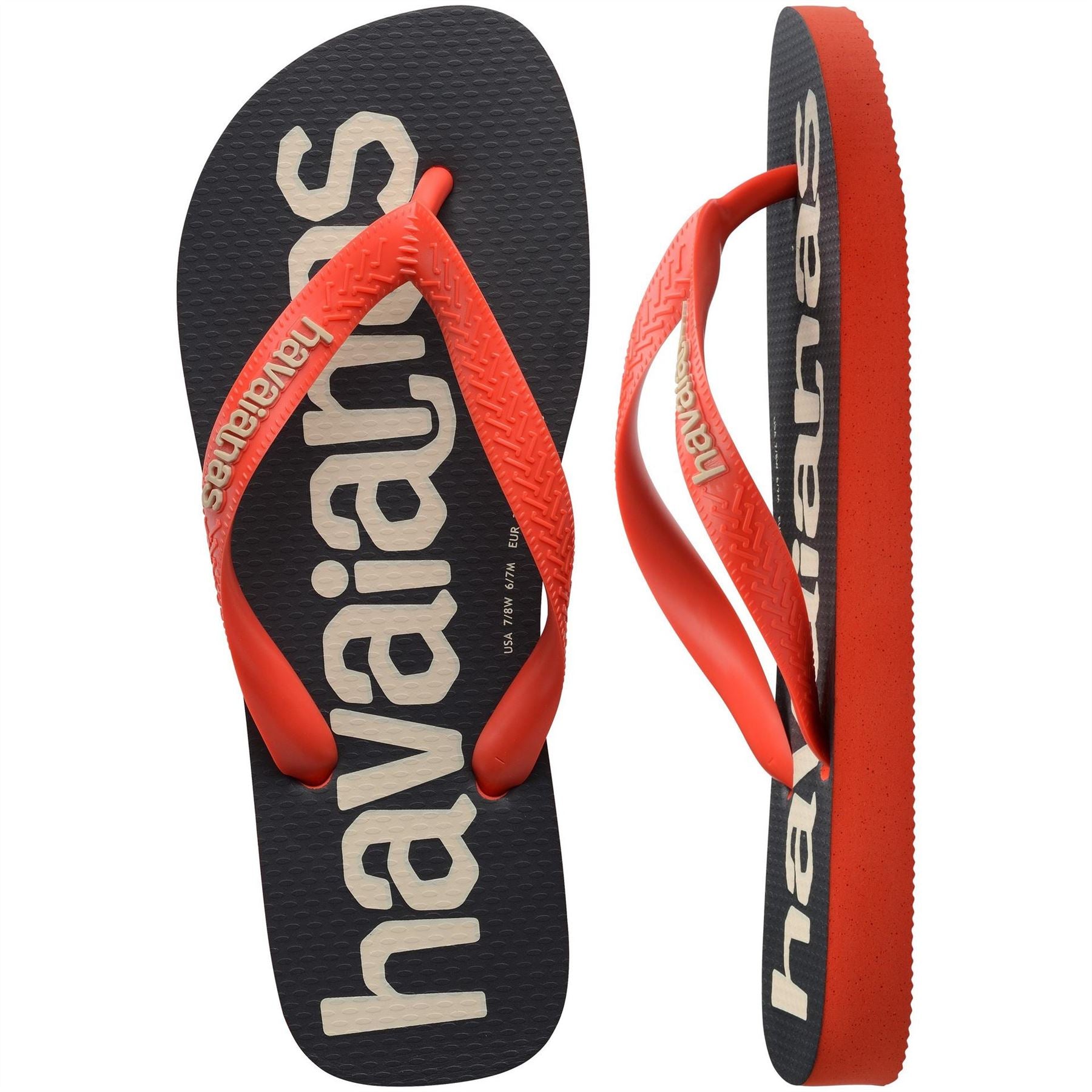 Havaianas Womens Hav. Top Logomania 2 Navy Blue 39 4 Flip Flops