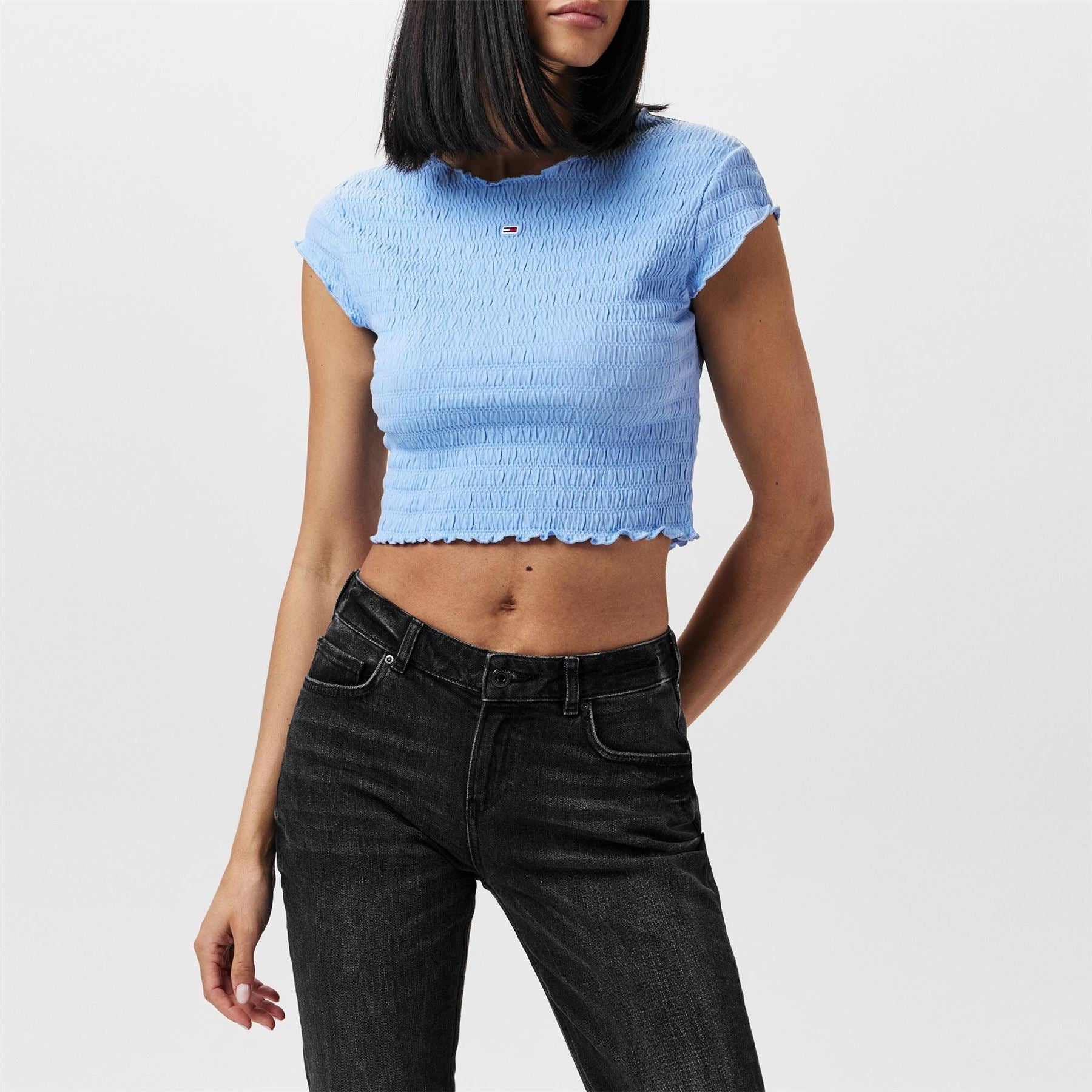 Tommy Jeans Slim Fit Cropped Crew Neck T-Shirt