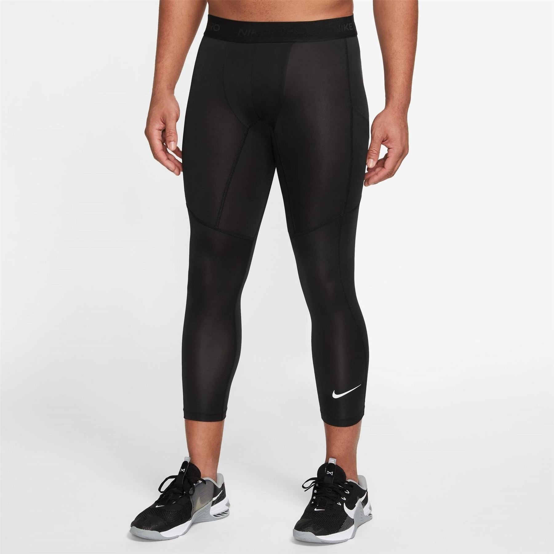 Nike Mens Pro Dri Fit 3 4 Length Fitness Tights
