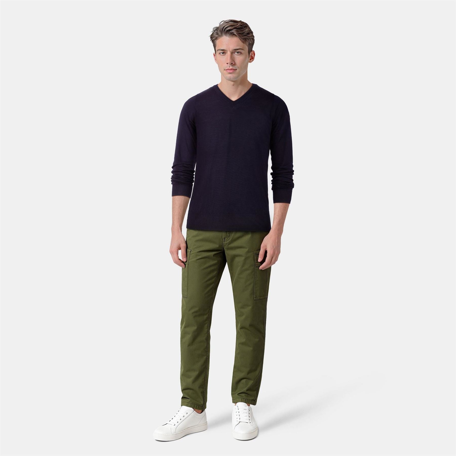 Lyle and Scott Merrick V-Neck Long Sleeve Sweater