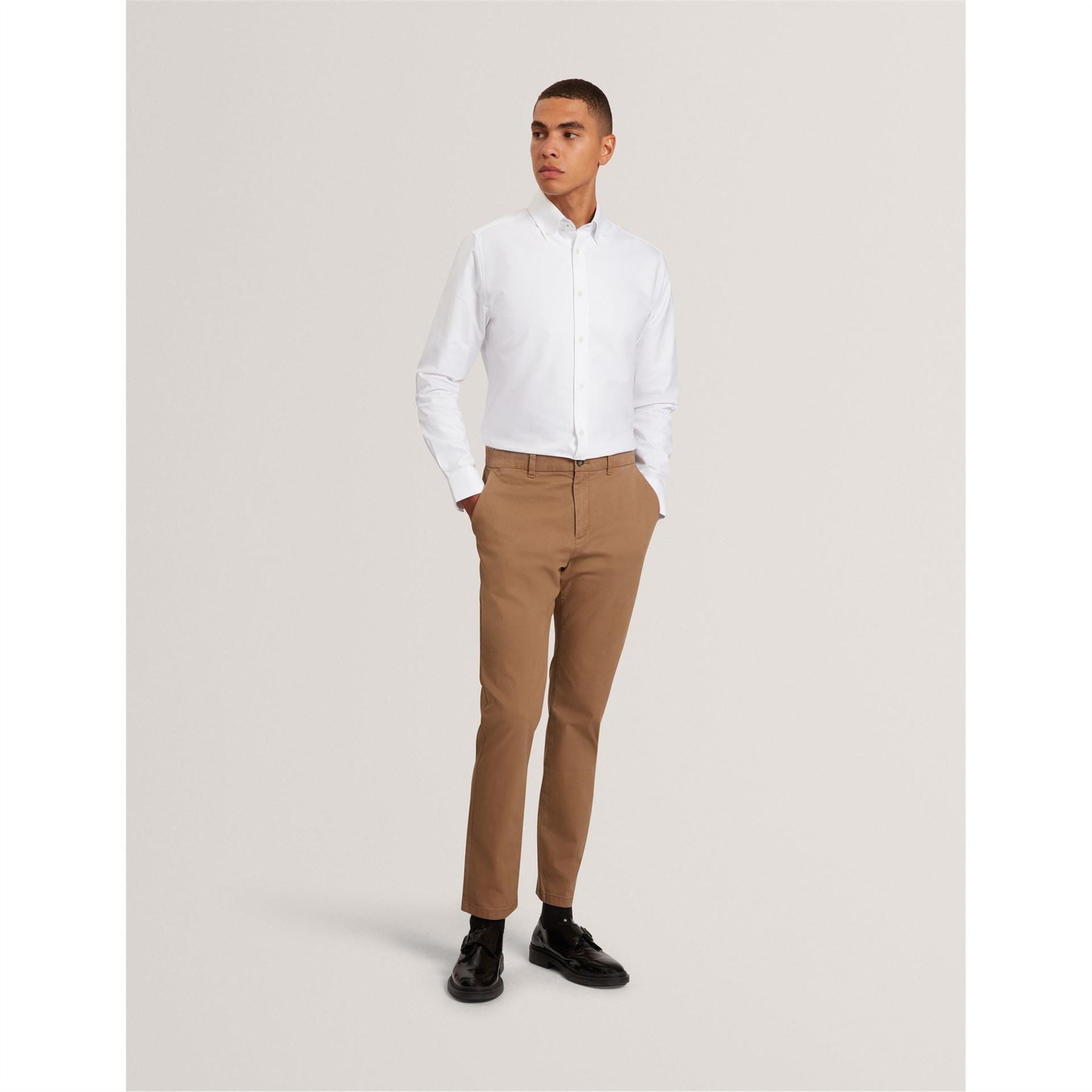 Ted Baker Long Sleeve Button Down Collar Oxford Shirt