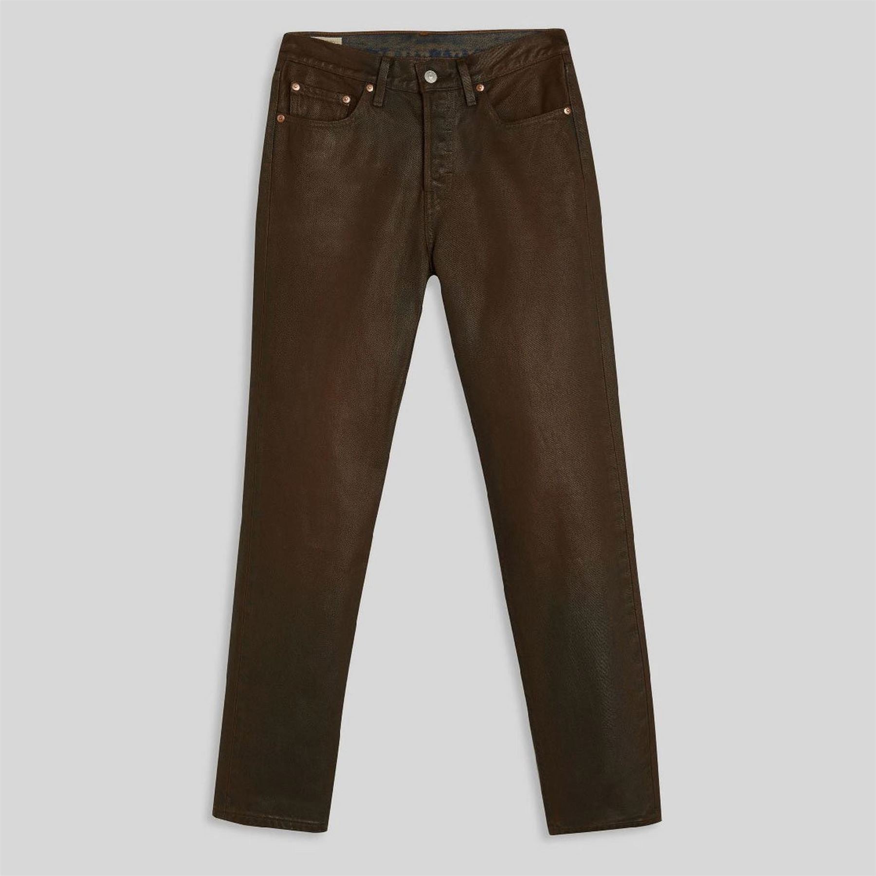 Levis 501 Straight Leg Five Pocket Jeans