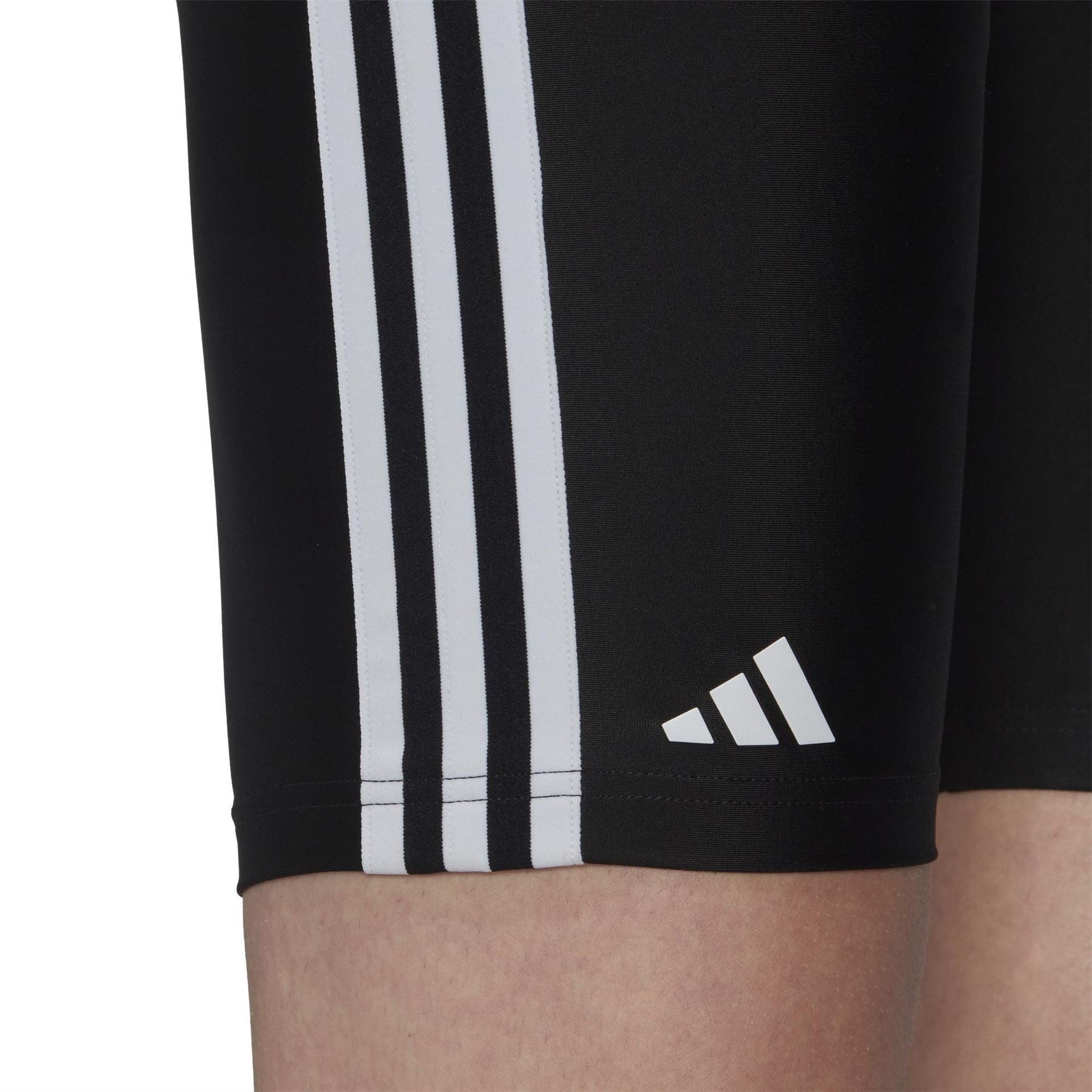 adidas Mens Primeblue 3 Stripes Swim Jammer