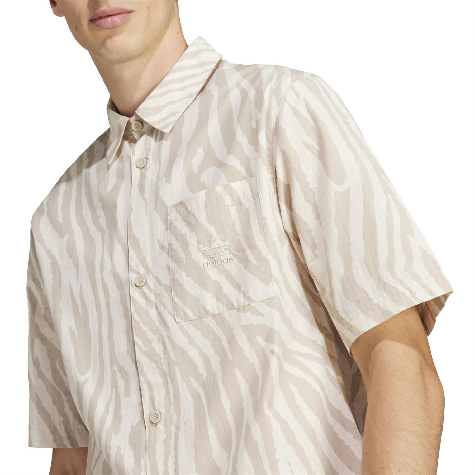 adidas Animal All Over Print Short Sleeve Shirt