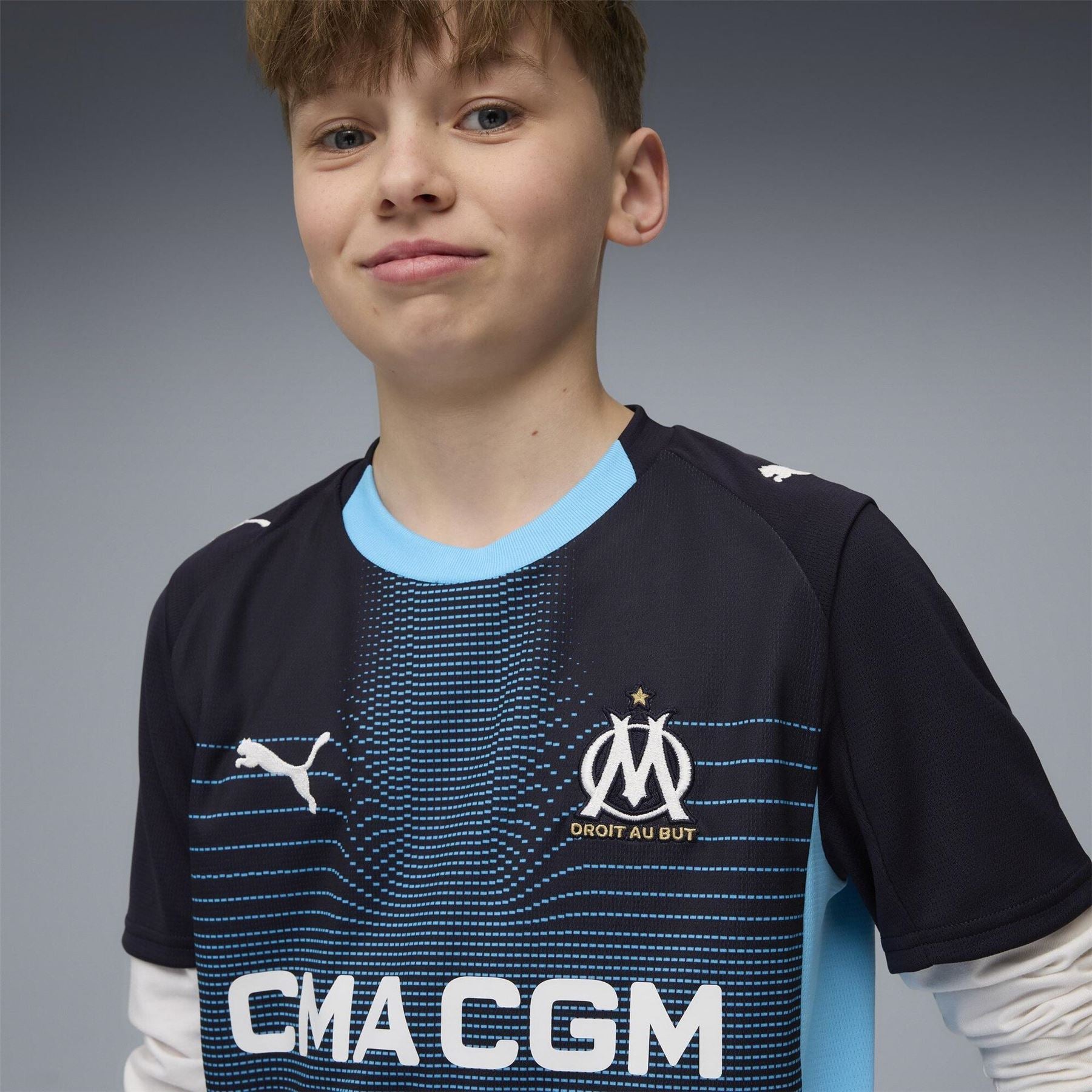 Puma Olympique Marseille Away Shirt 2025 2026 Juniors