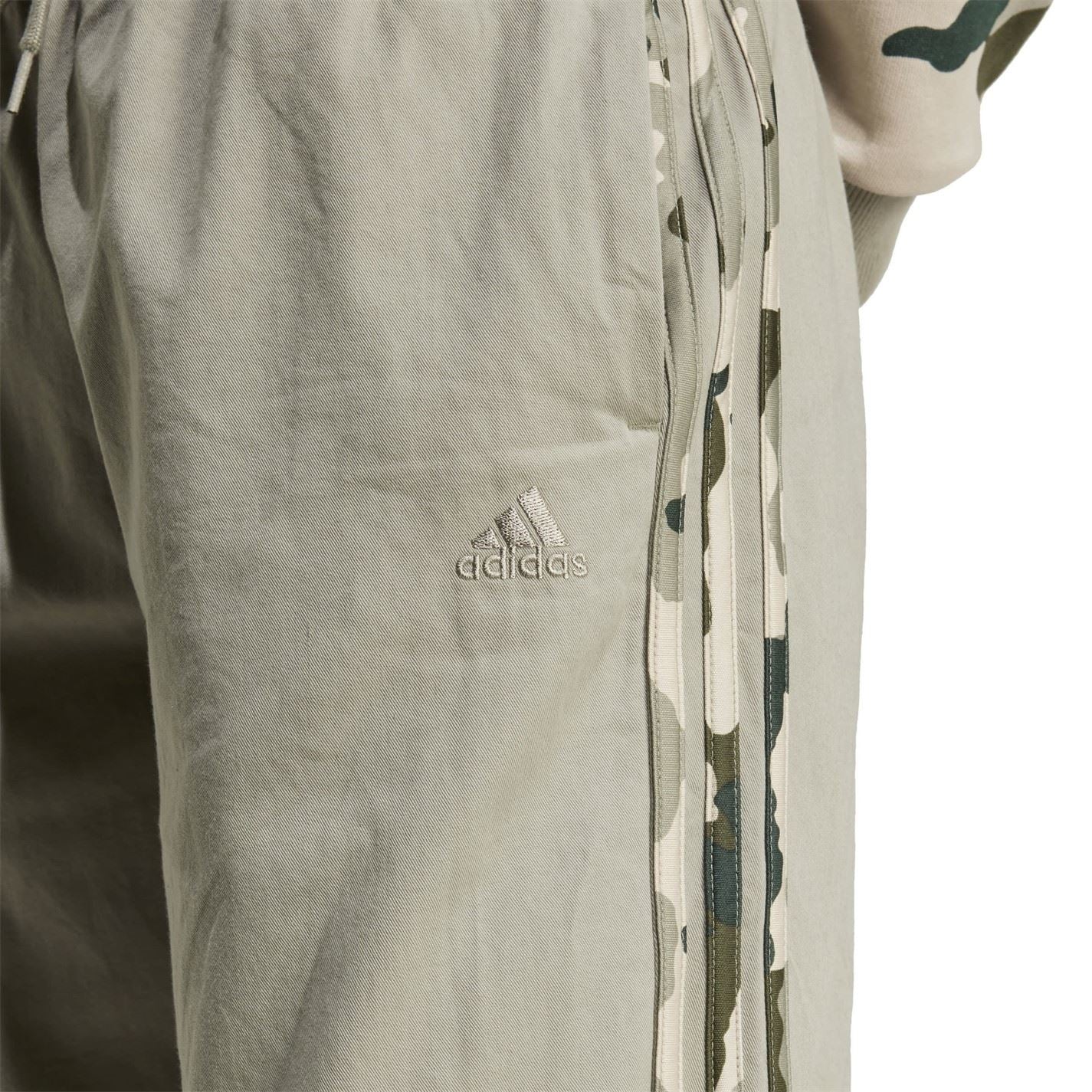 adidas Womens Essentials Camo Print 3 Stripes Twill Trousers