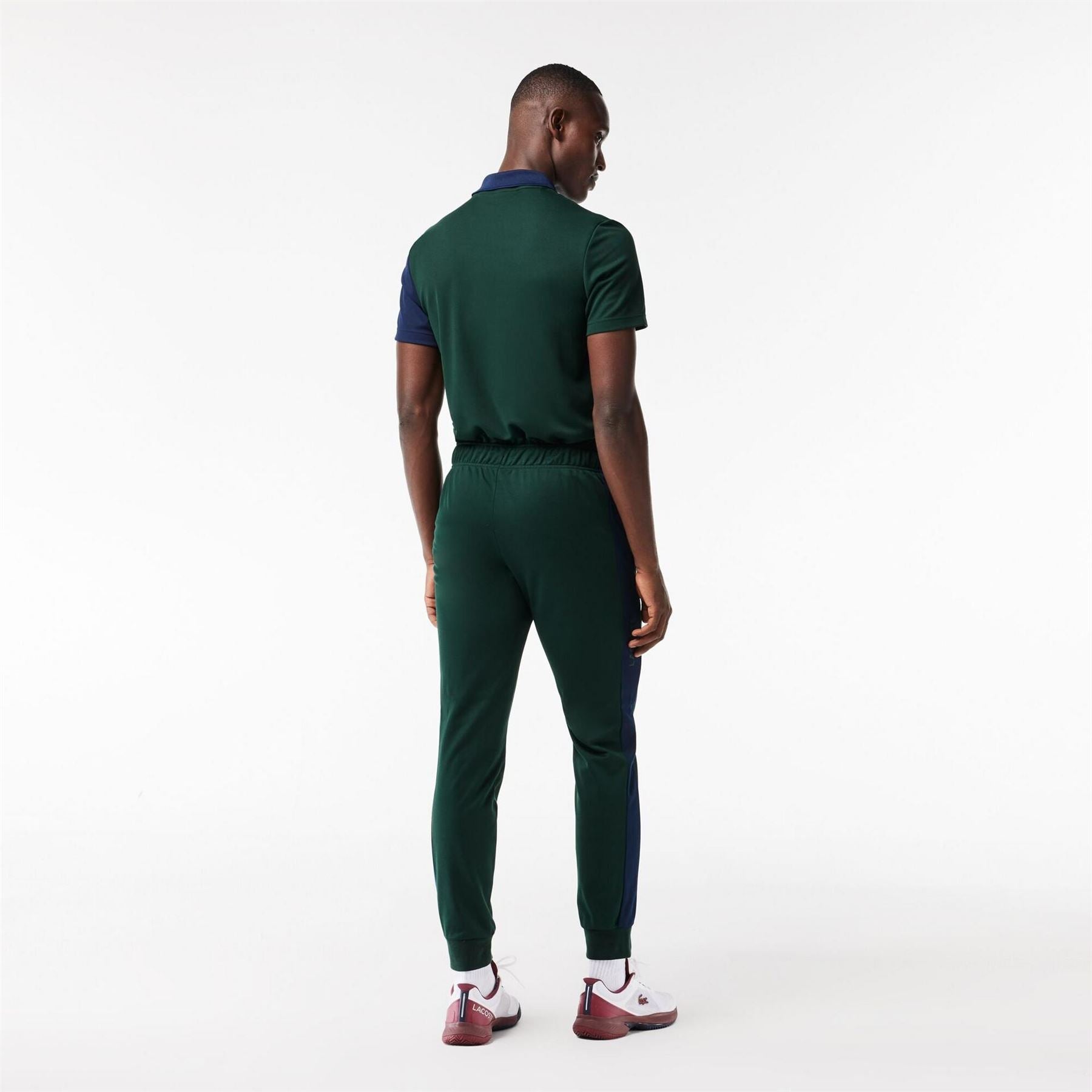 Lacoste Vertical Logo Color Block Slim Cut Track Pants