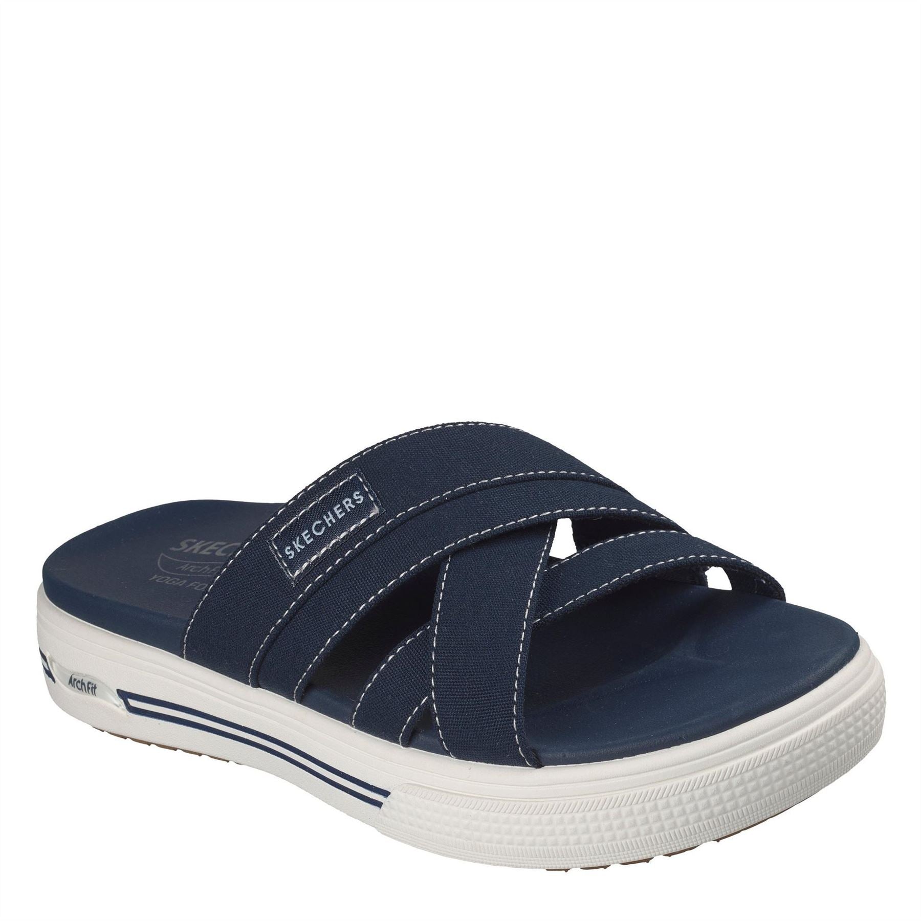 Skechers Arch Fit Slides Open Toe Flats