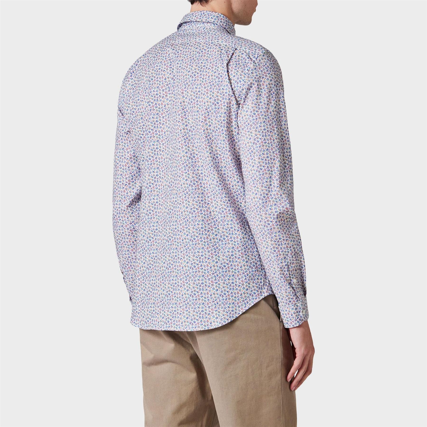 PS Paul Smith Floral Collared Neck Long Sleeve Shirt