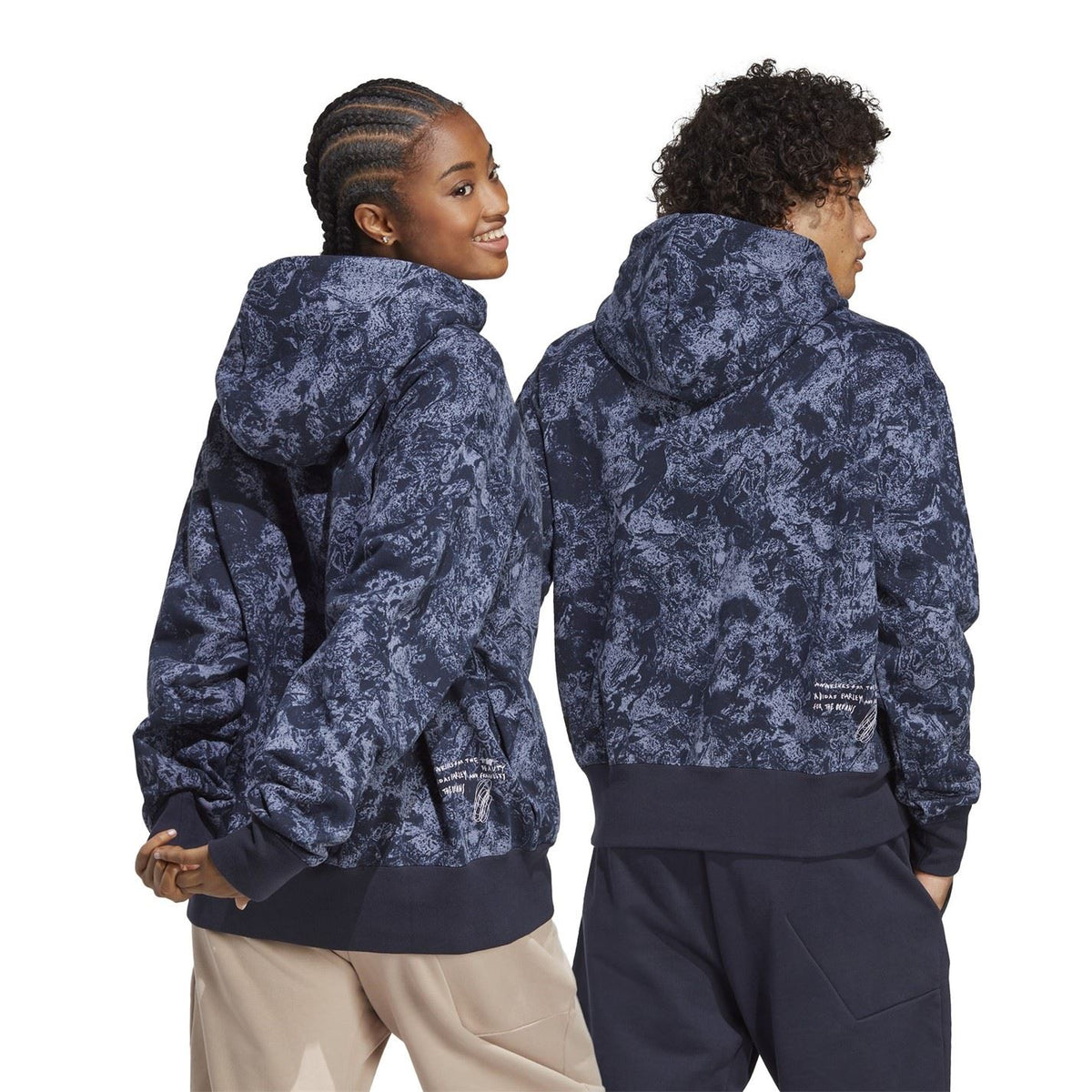 adidas Hooded Relaxed Fit Long Sleeve Sweatshirt