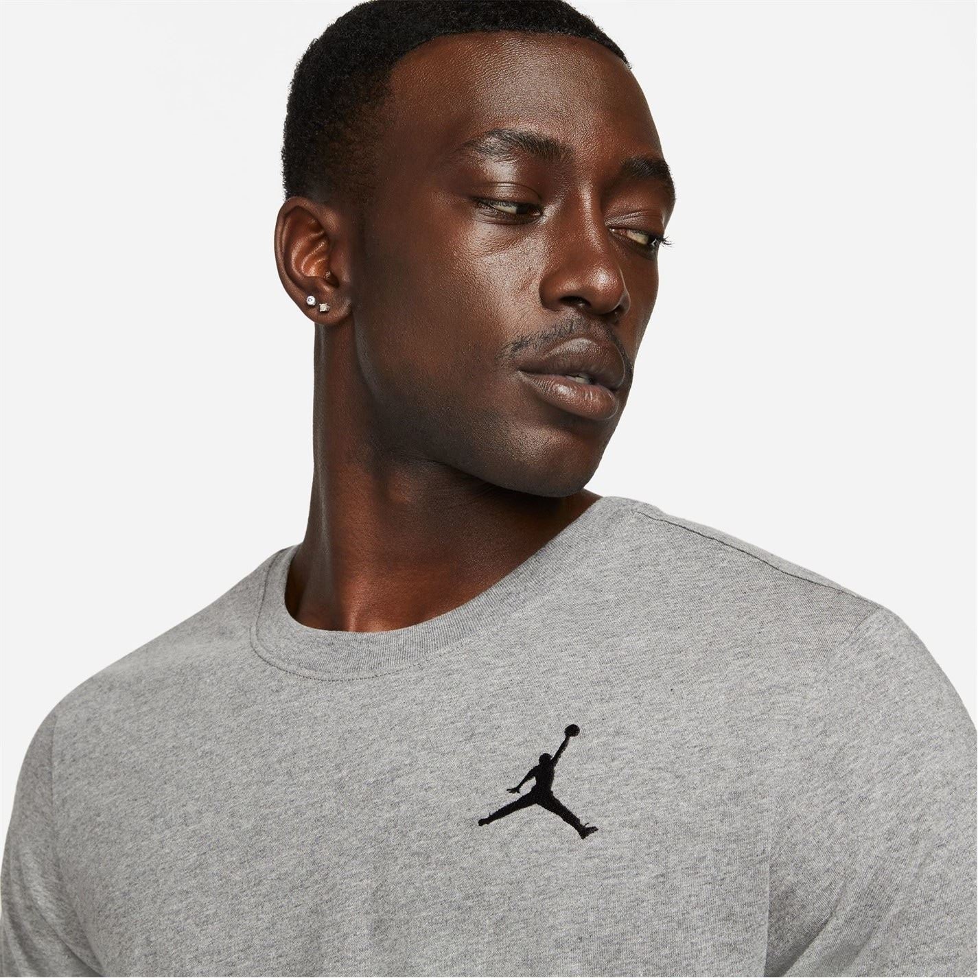 Air Jordan Regular Fit Small Logo Print Crew Neck T-Shirt