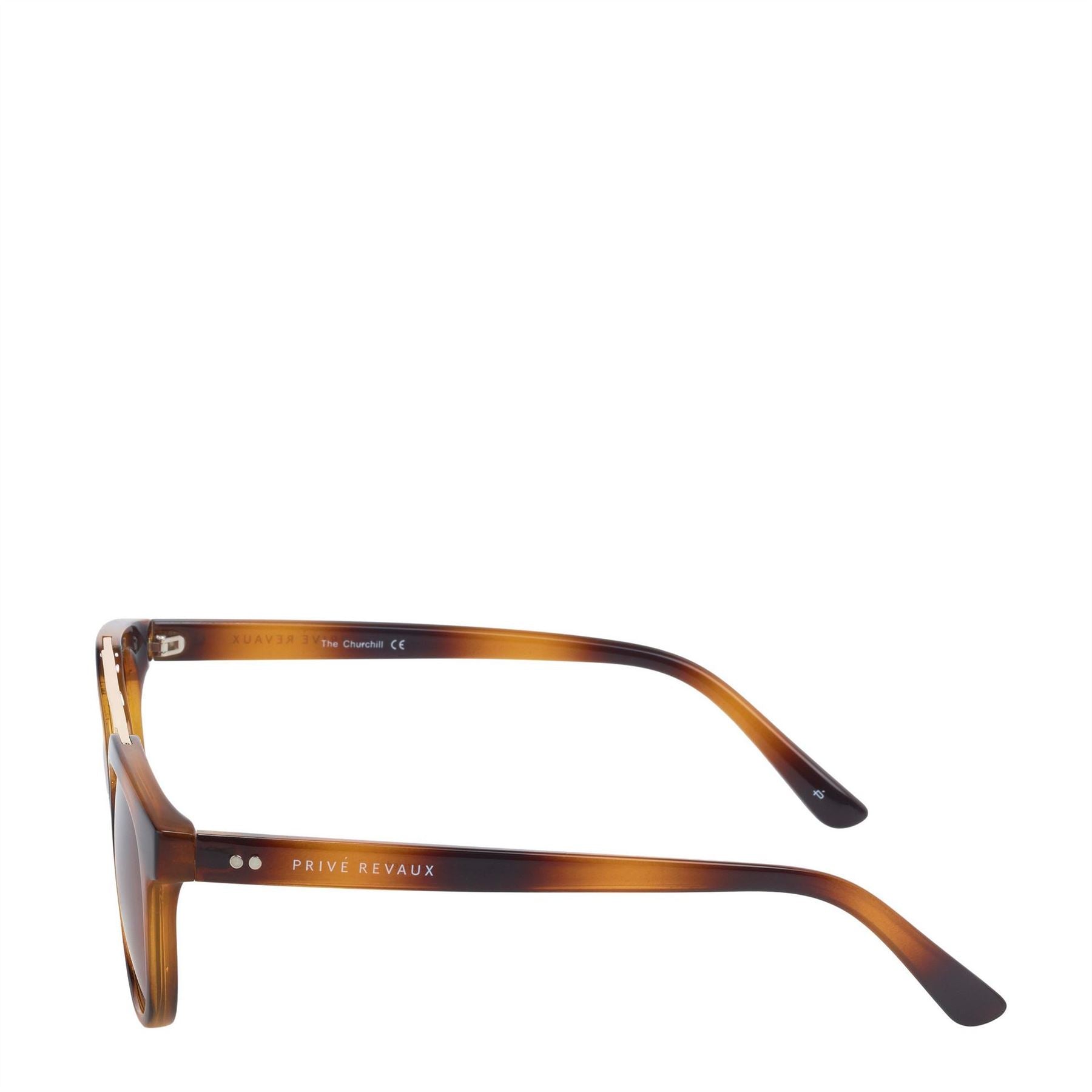 Prive Revaux R The Churchill Round Double Bridge Sunglasses