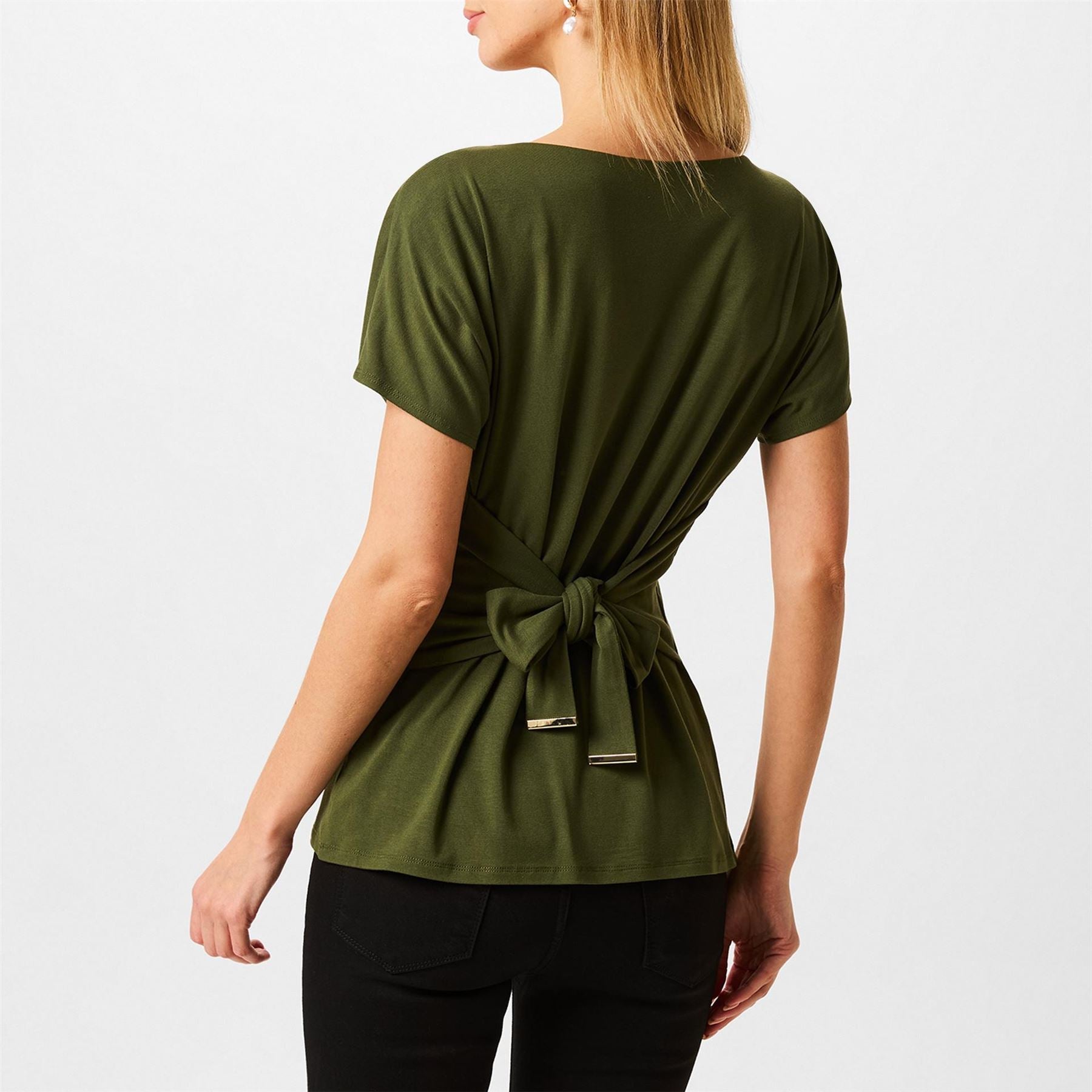 Biba Tie Front Top