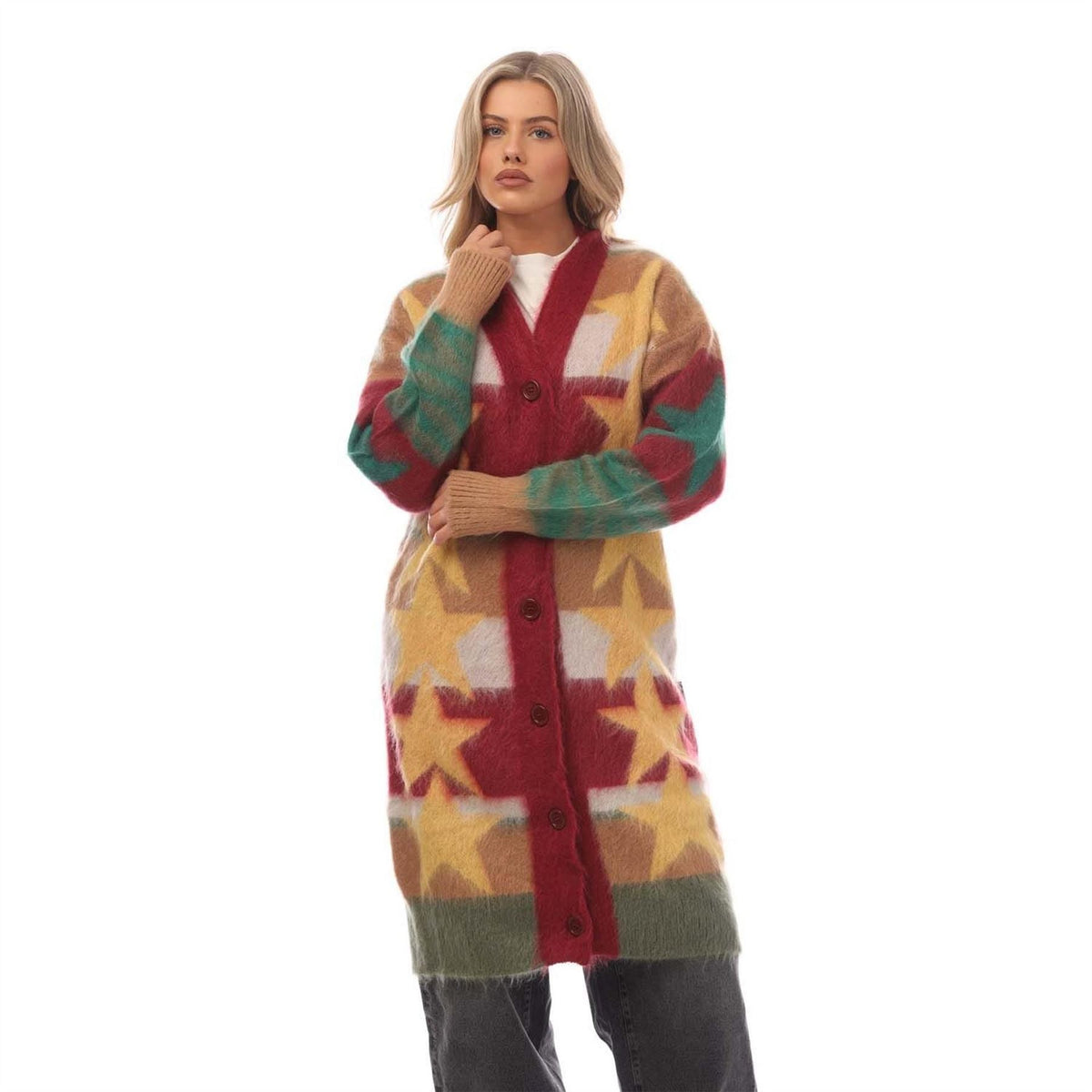 Palm Angels Knitted Long Cardigan